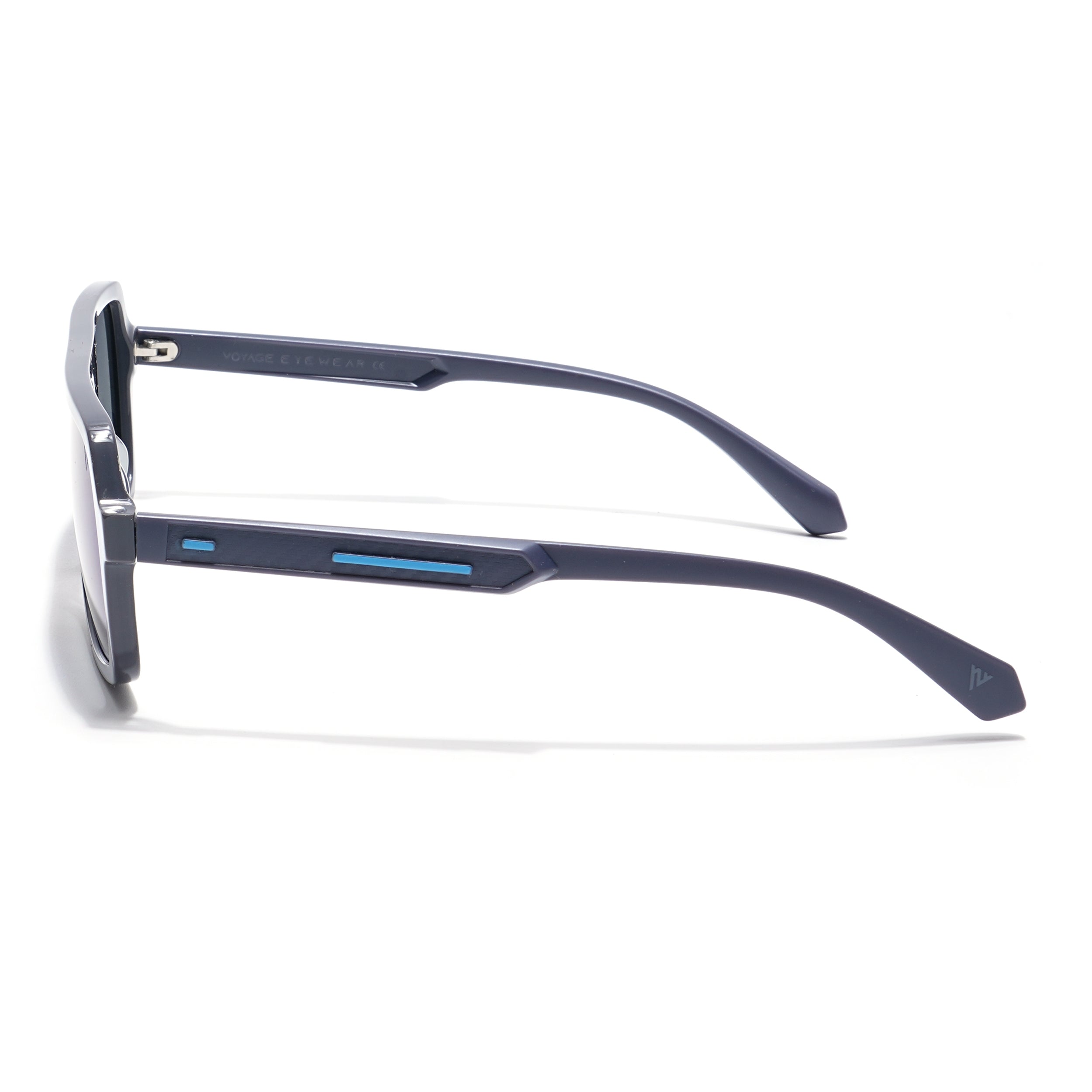 Voyage Select Square Sunglasses (Blue Lens | Grey Frame - SLPMG6205)