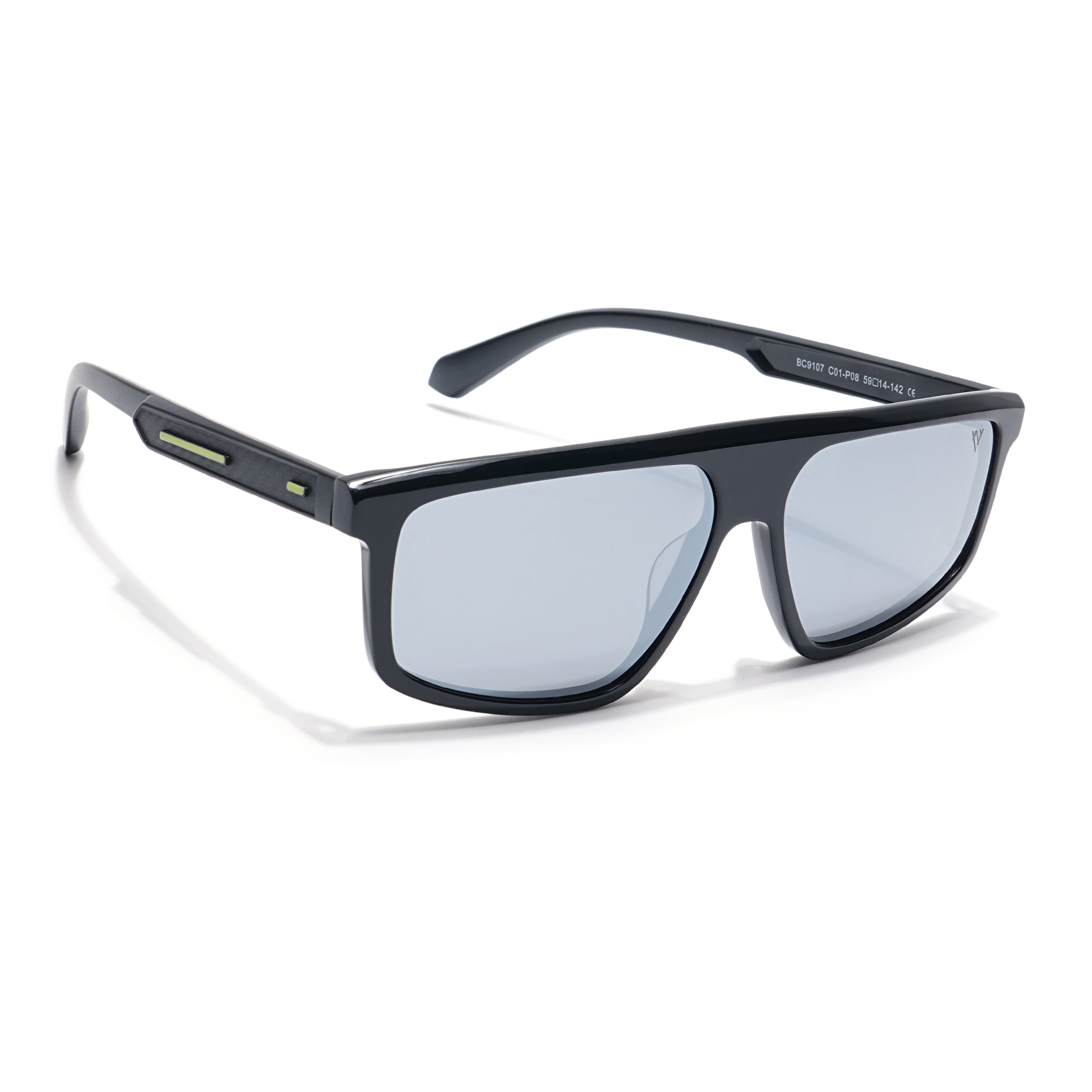 Voyage Select Rectangle Sunglasses (Grey Lens | Black Frame - SLPMG6200)