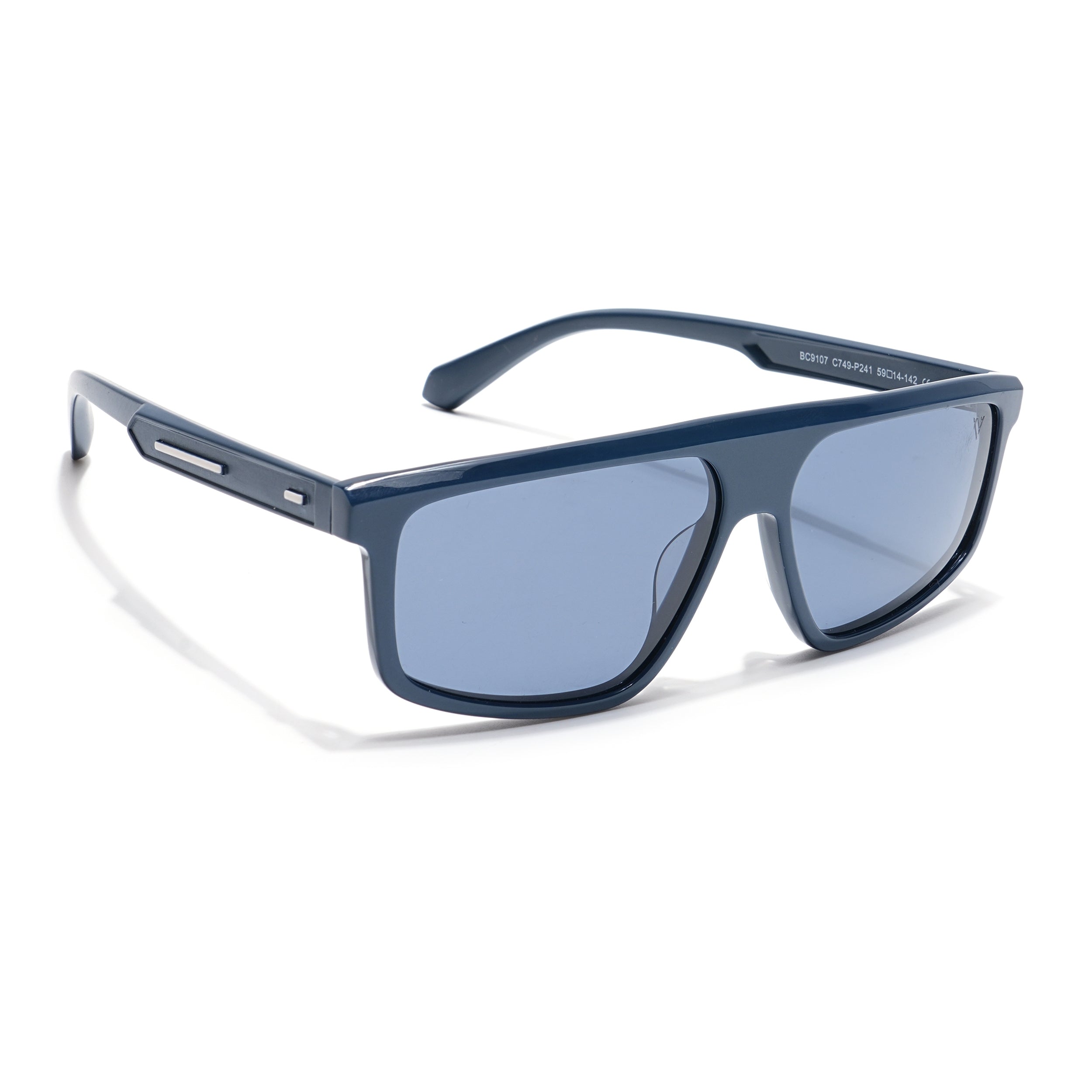 Voyage Select Rectangle Sunglasses (Blue Lens | Navy Blue Frame - SLPMG6203)