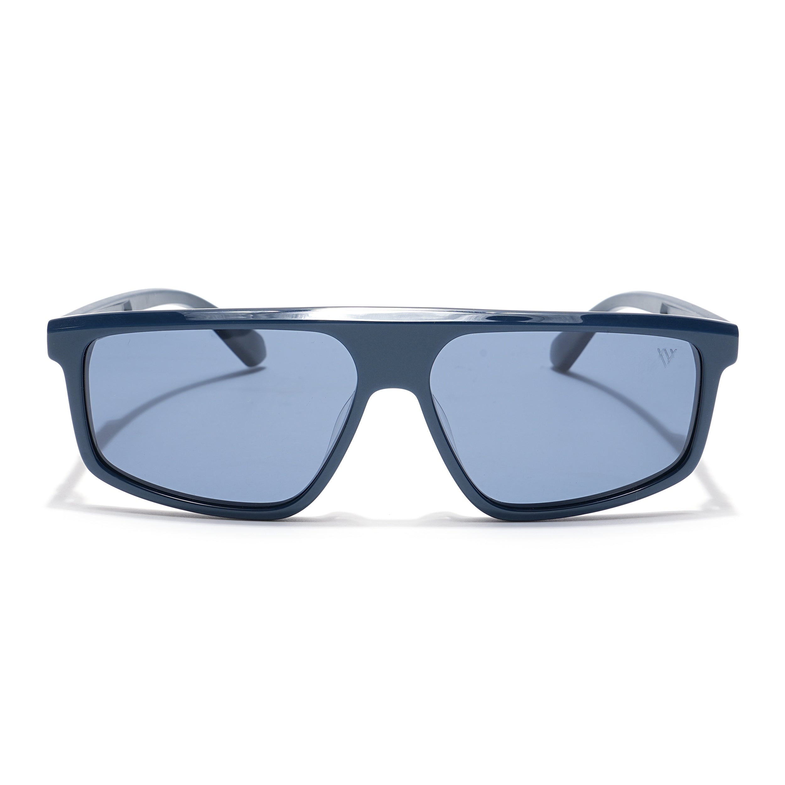 Voyage Select Rectangle Sunglasses (Blue Lens | Navy Blue Frame - SLPMG6203)