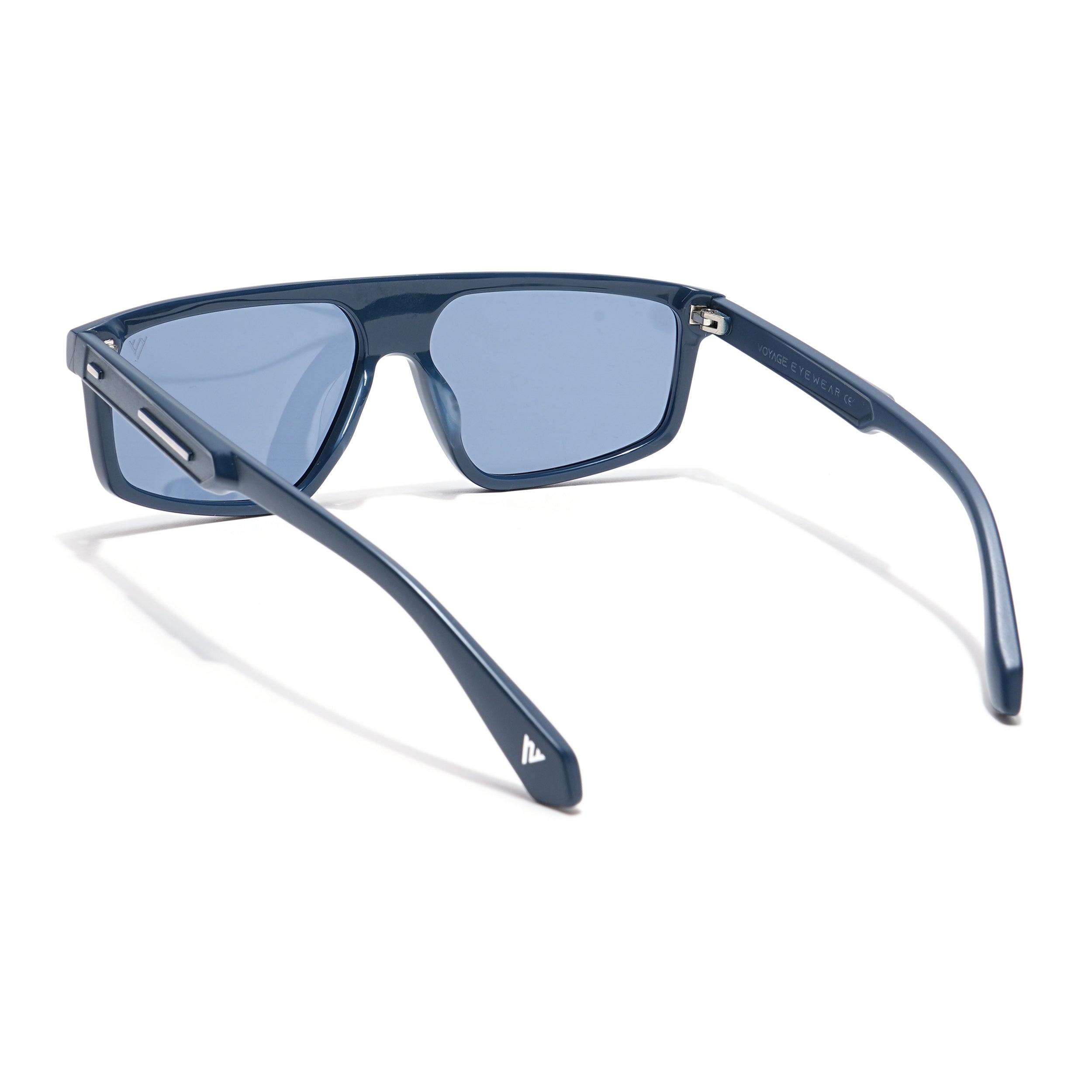 Voyage Select Rectangle Sunglasses (Blue Lens | Navy Blue Frame - SLPMG6203)