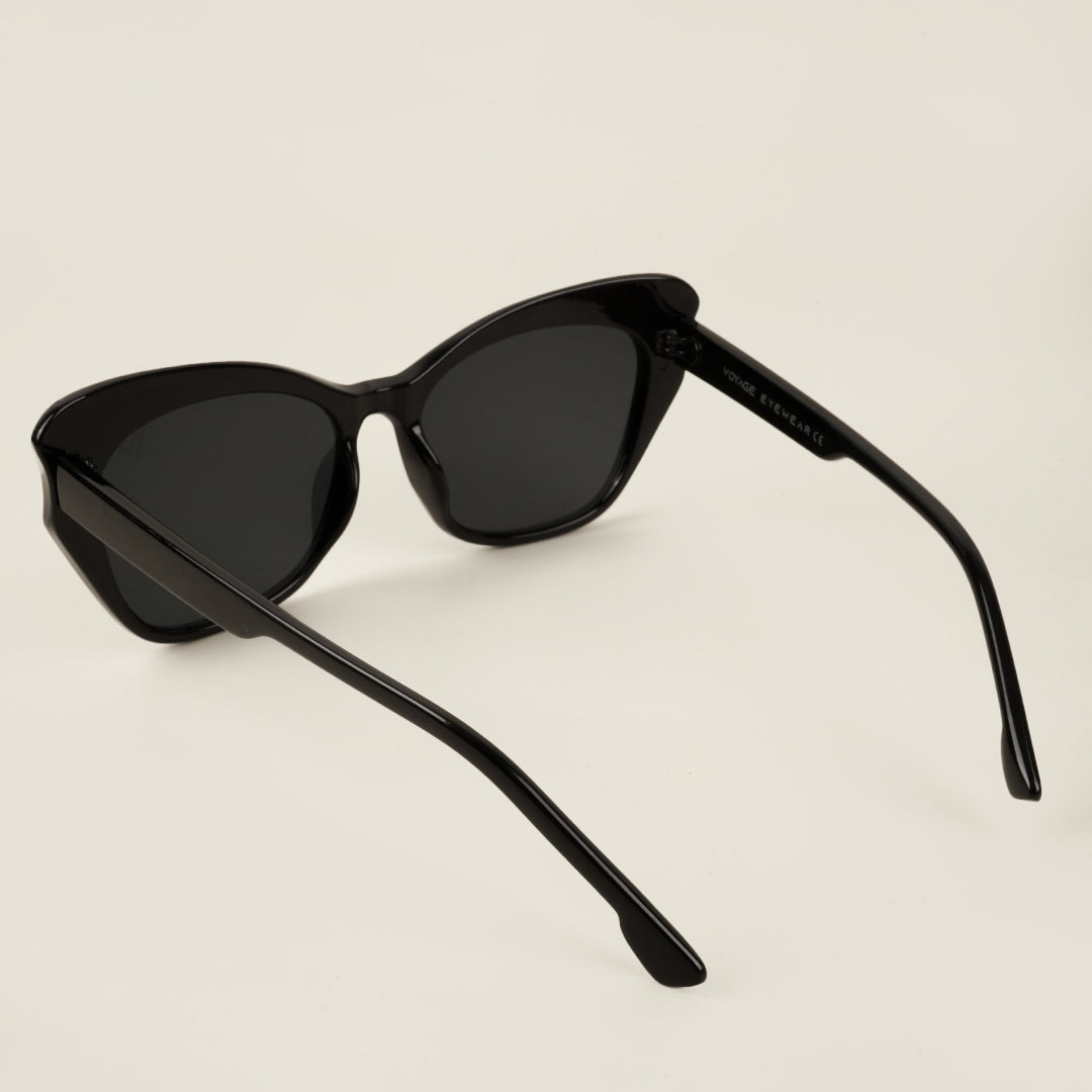 Voyage Black Cateye Sunglasses for Women (9174MG4107)