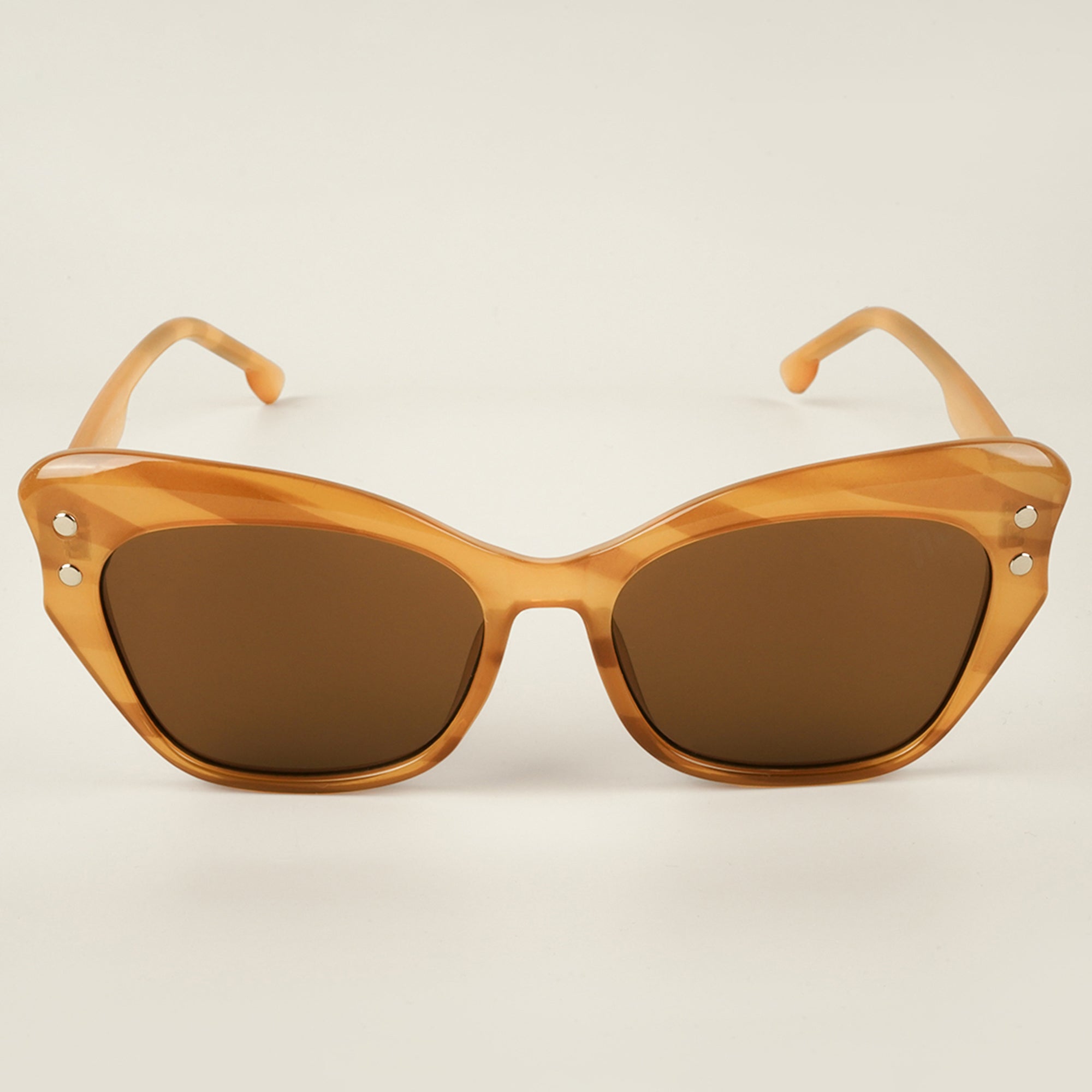 Voyage Light Brown Cateye Sunglasses for Women (9174MG4109)