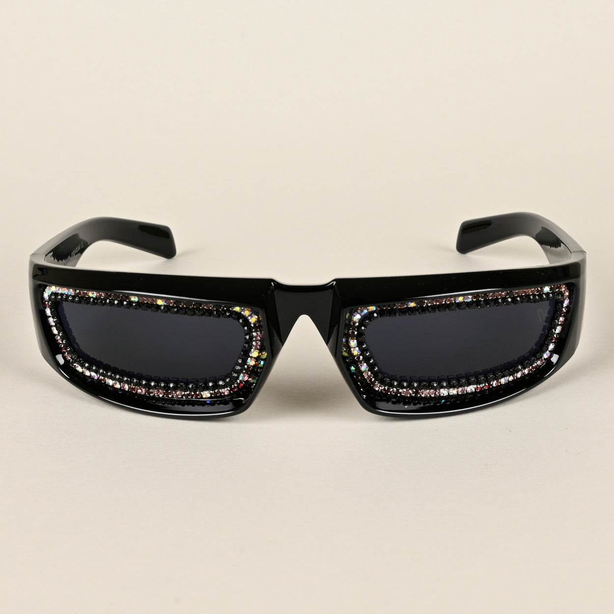 Voyage Black Wrap-Around Sunglasses for Men & Women - MG4352