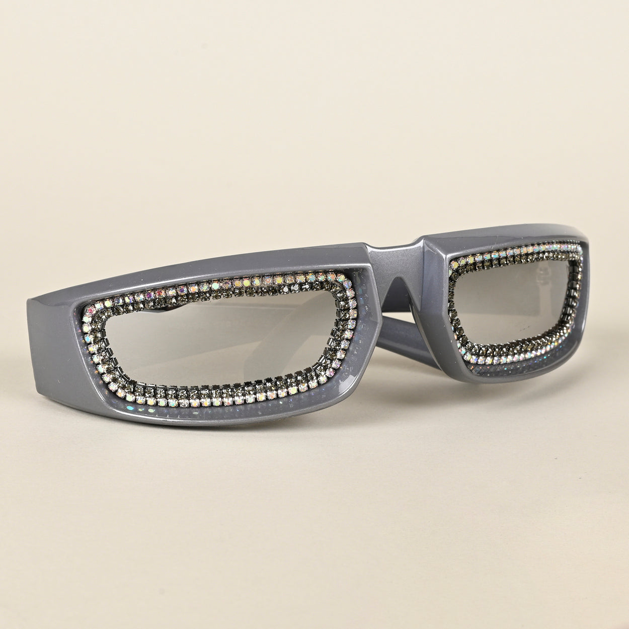 Voyage Silver Wrap-Around Sunglasses for Men & Women - MG4354