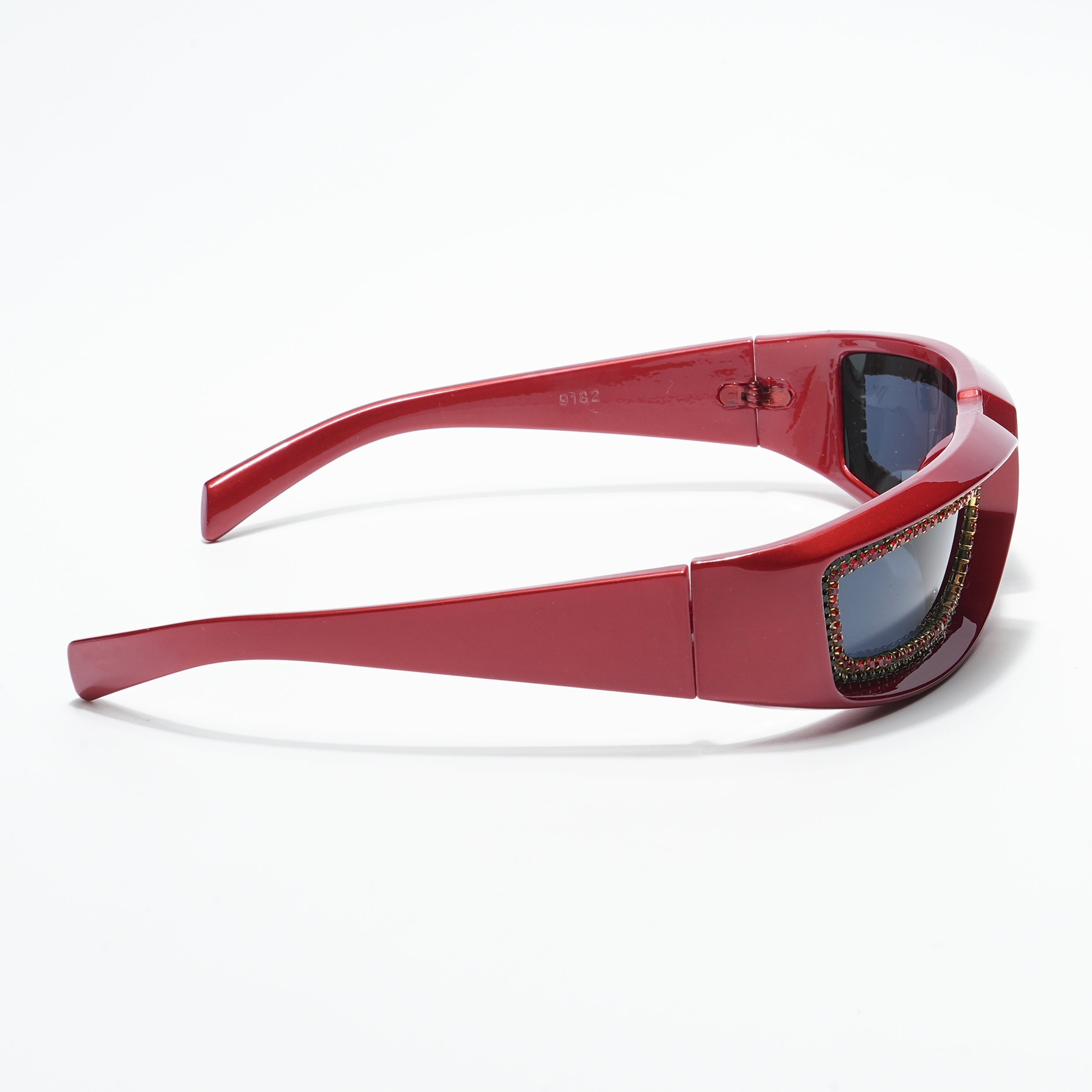 Black Wrap-Around Sunglasses - MG4355