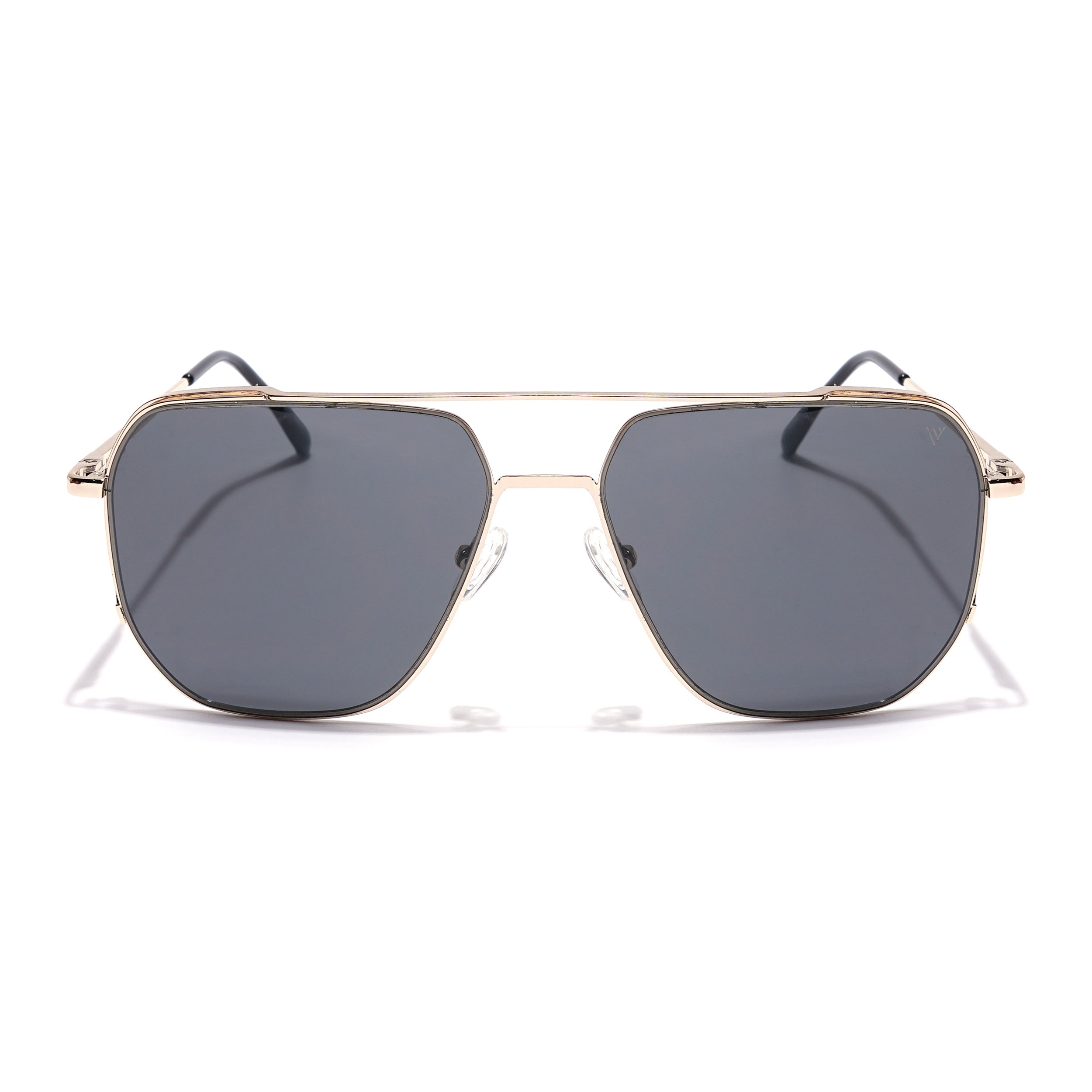 Voyage Select Square Sunglasses (Grey Lens | Golden Frame - SLPMG5945)