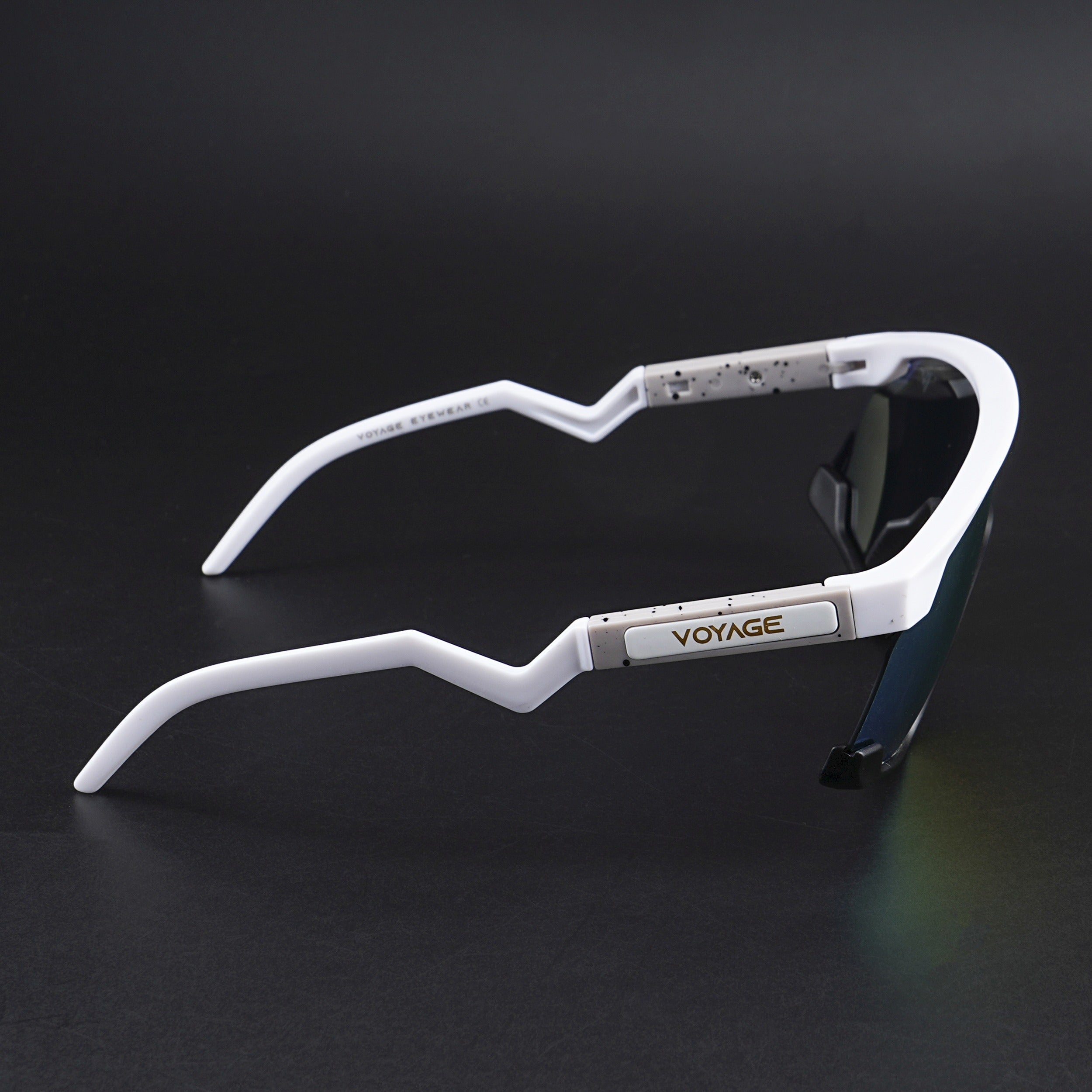 Drift Z | White Polarized Sunglasses (Multicolor Lens - PMG6270)