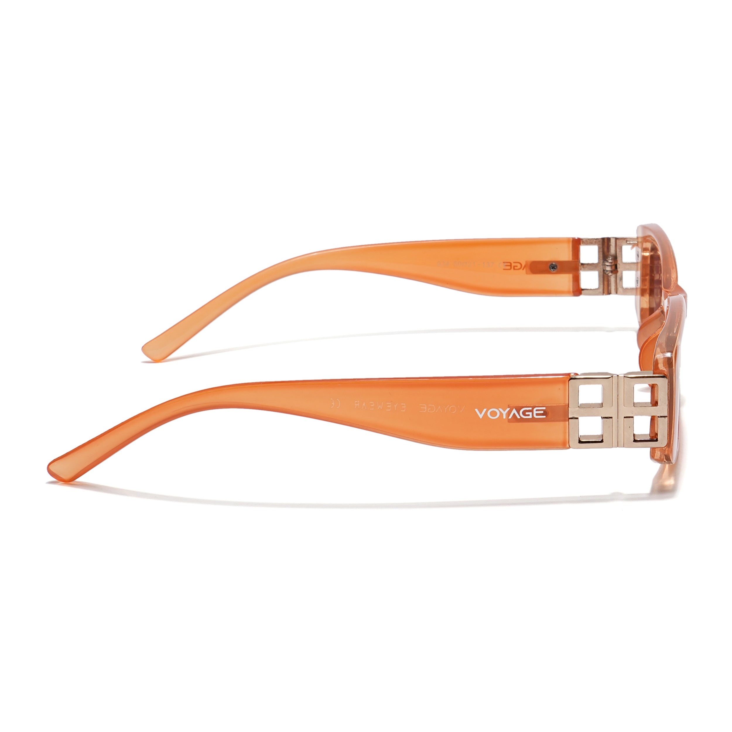 Rectangle Sunglasses (Brown Lens | Light Brown Frame - MG5807)