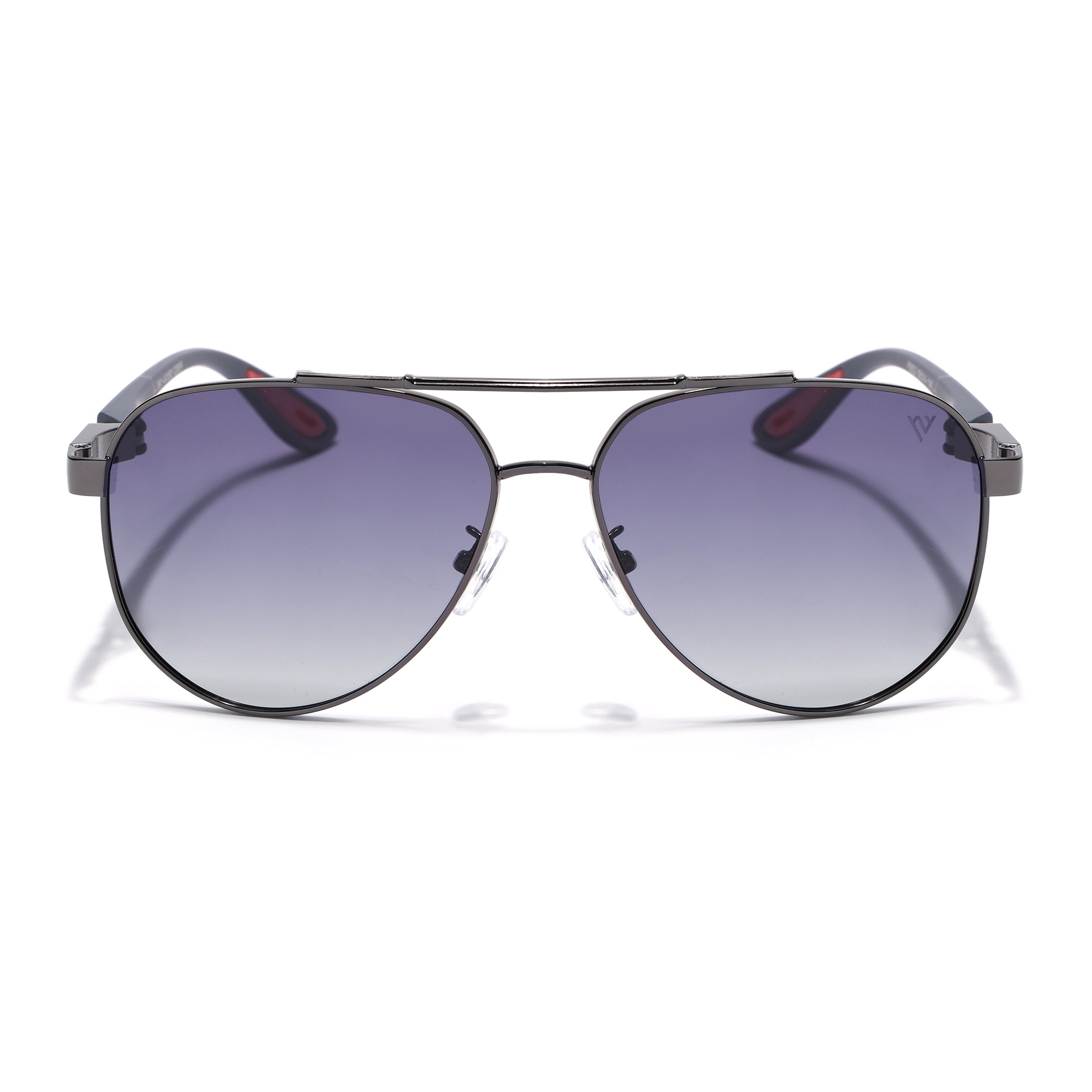 Sukhoi | Grey Aviator Polarized Sunglasses for Men & Women | Grey & Clear Lens - PMG7139