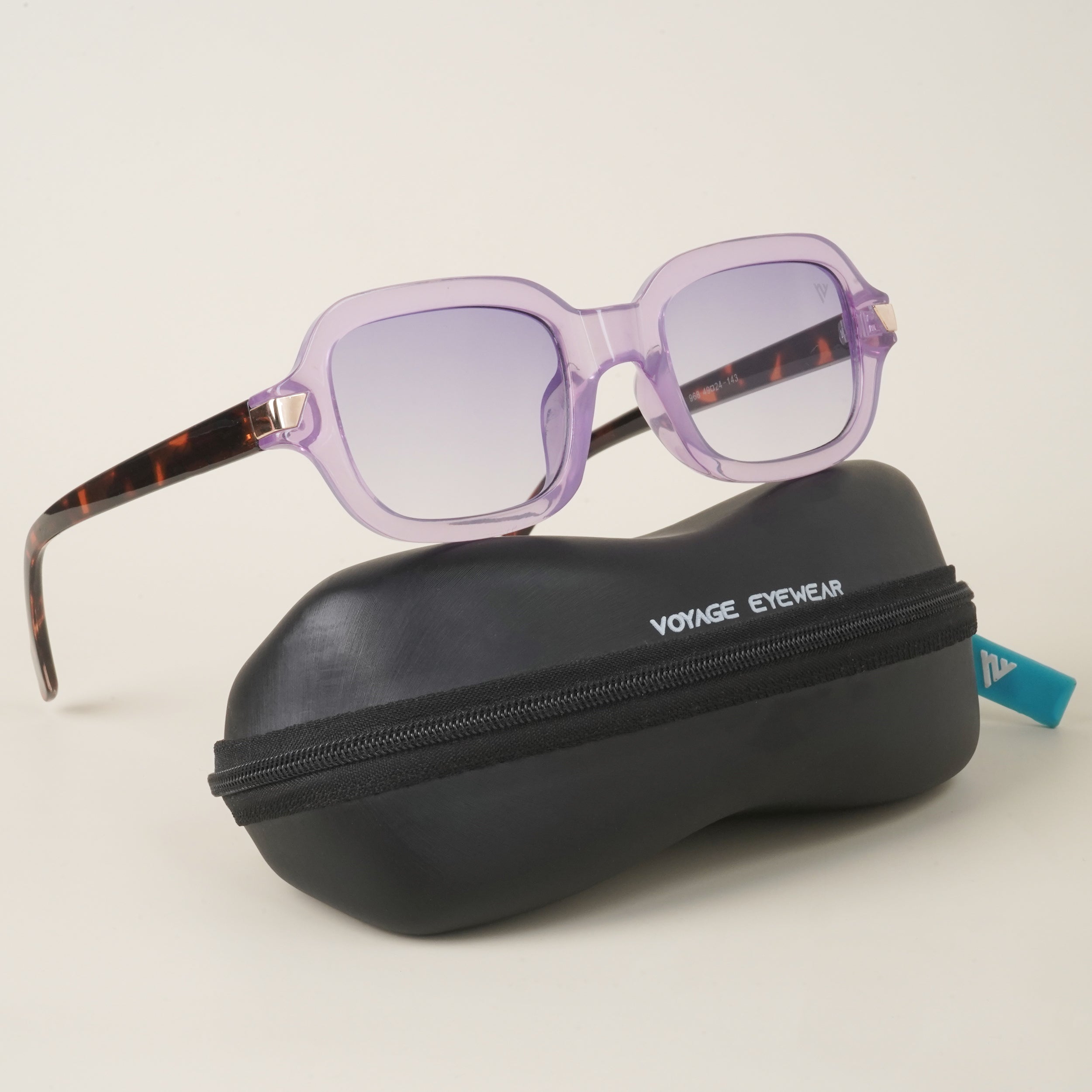Voyage Purple Rectangle Sunglasses - MG3661
