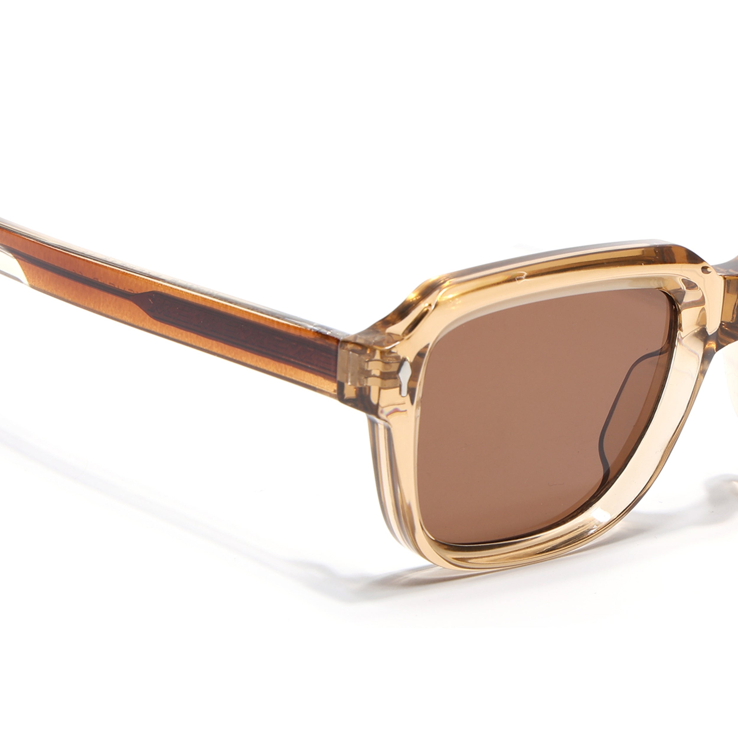 Square Sunglasses for Men & Women (Brown Lens | Brown Frame - SLMG7242)