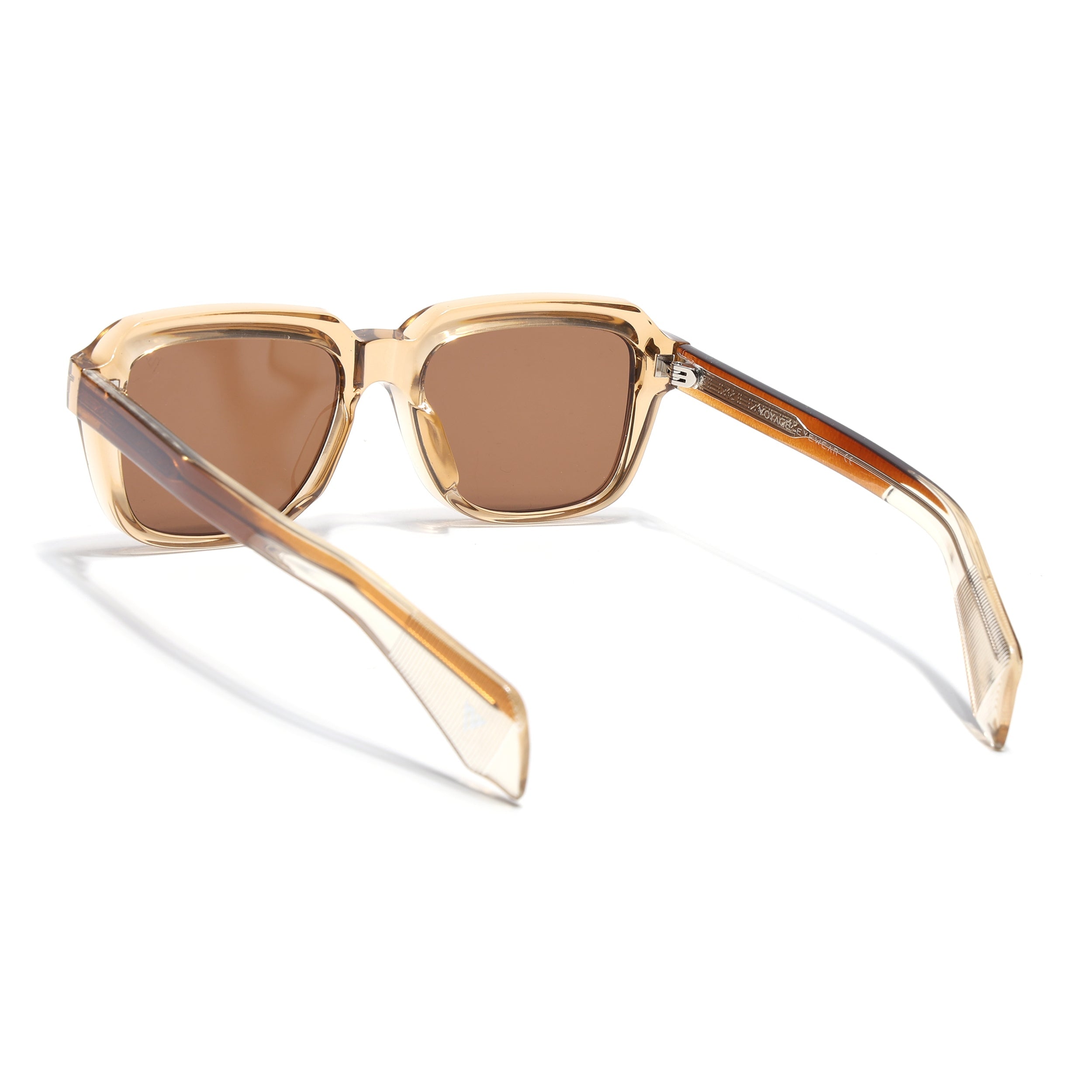 Square Sunglasses for Men & Women (Brown Lens | Brown Frame - SLMG7242)