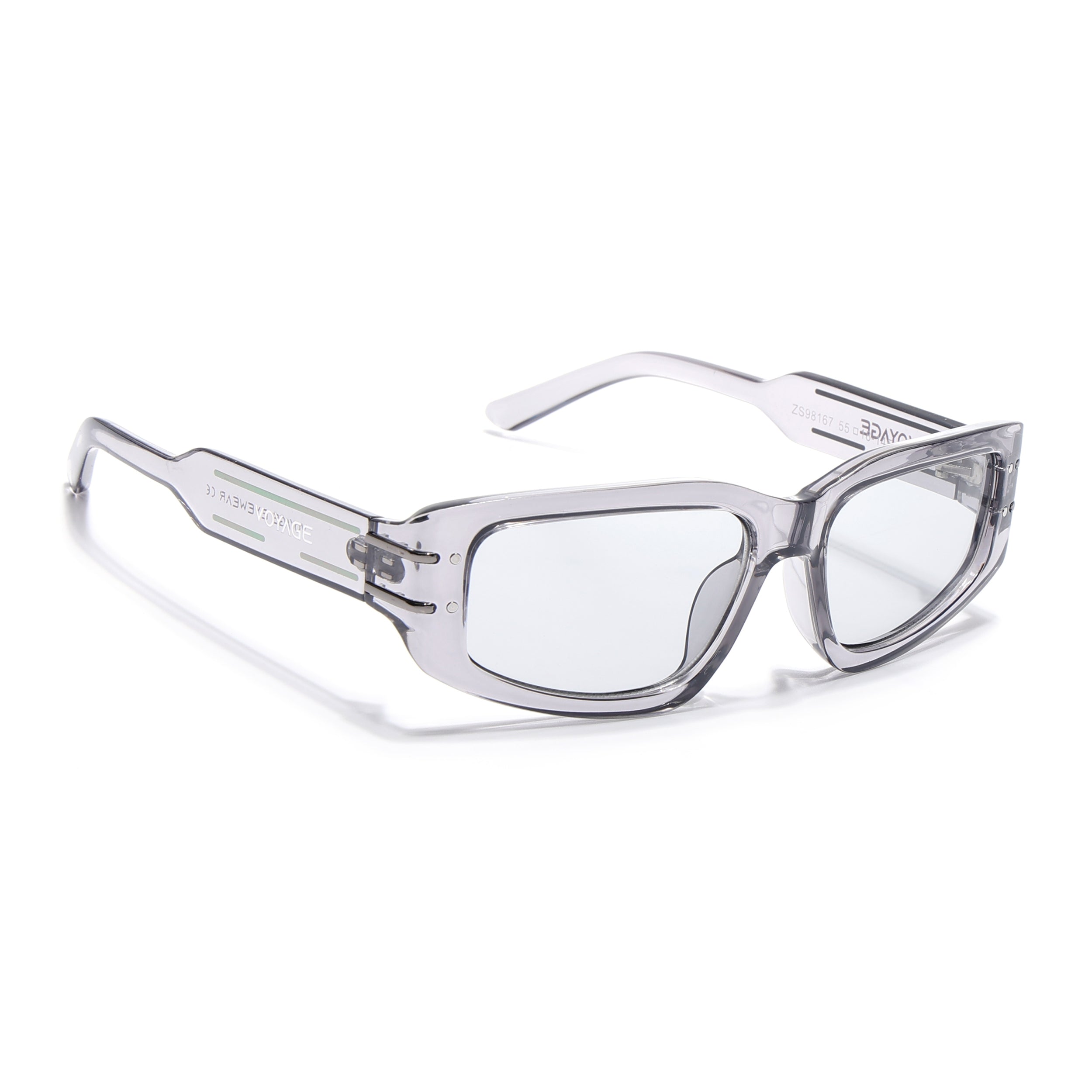 Ash | Grey Rectangle Sunglasses | MG6704