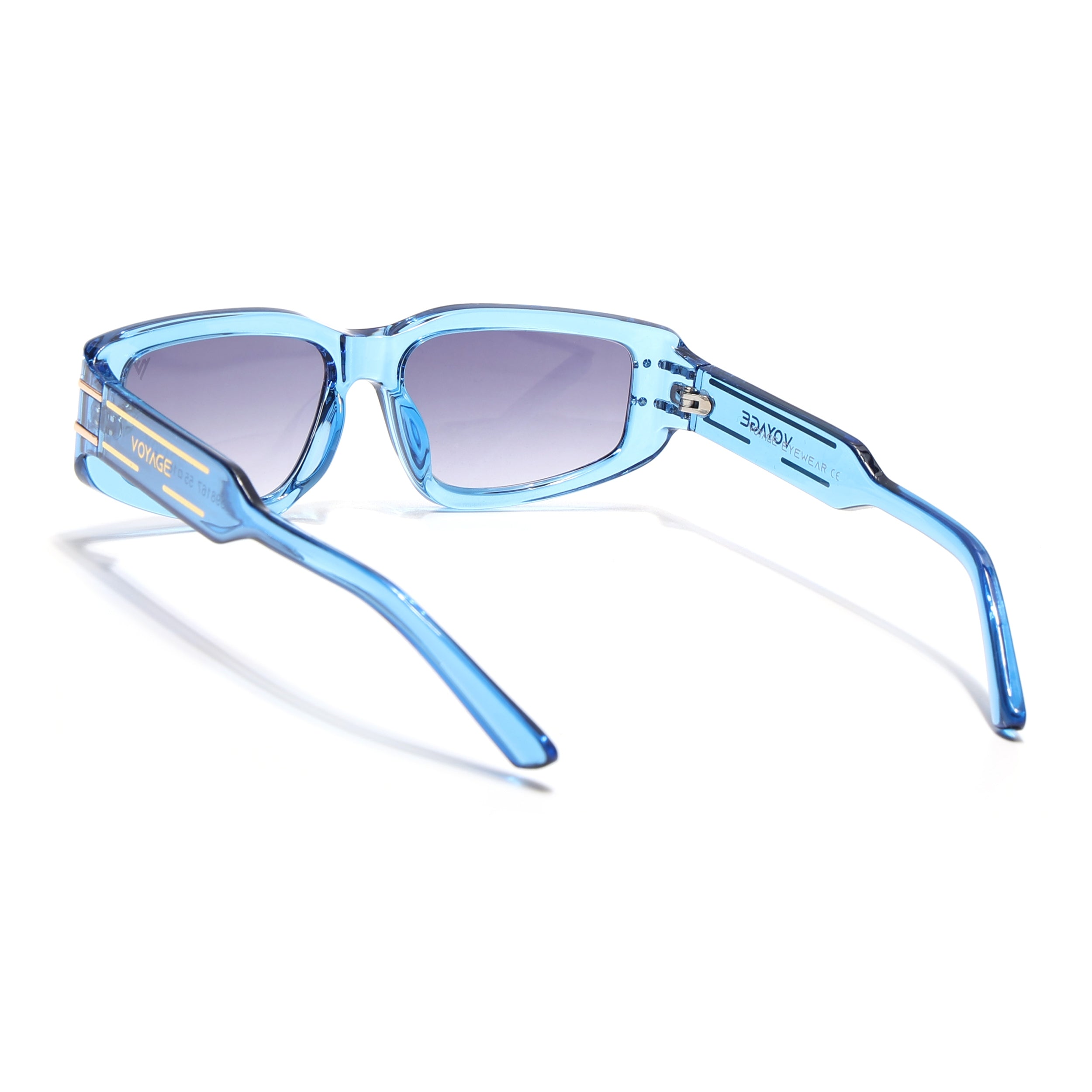 Ash | Blue Rectangle Sunglasses | MG6705