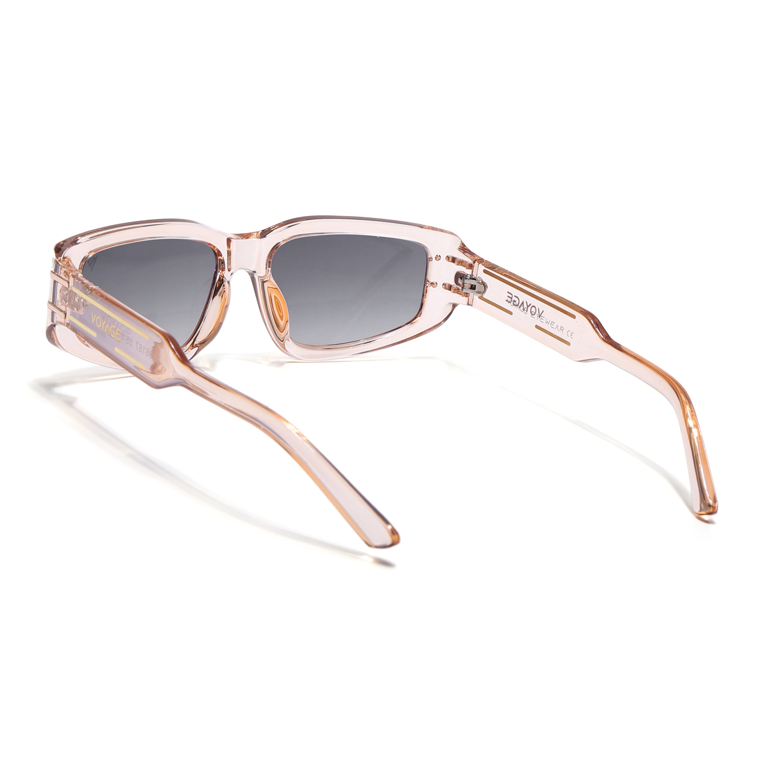 Ash | Brown Rectangle Sunglasses | MG6706