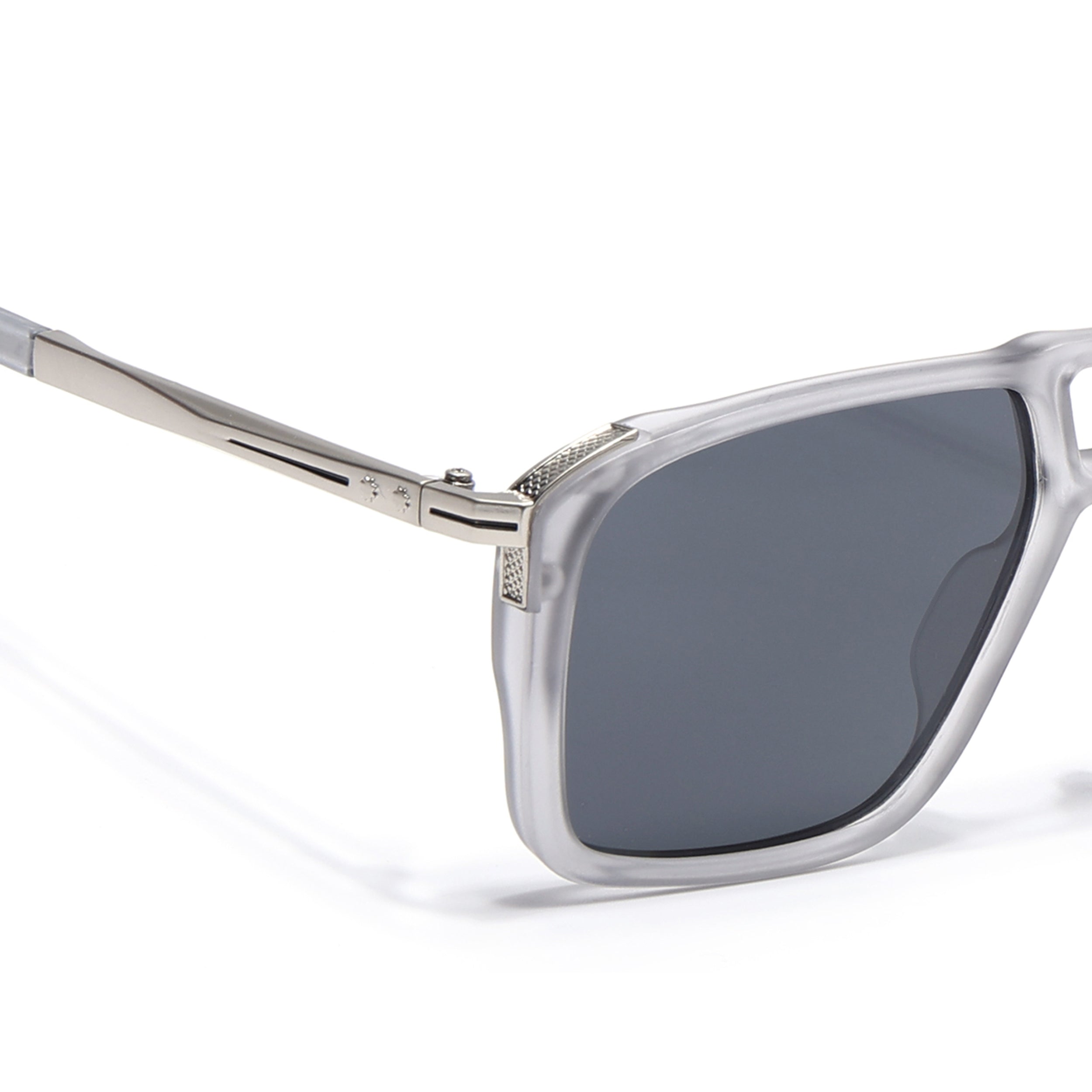 Rebel | Grey Wayfarer Polarized Sunglasses | Black Lens - PMG6630