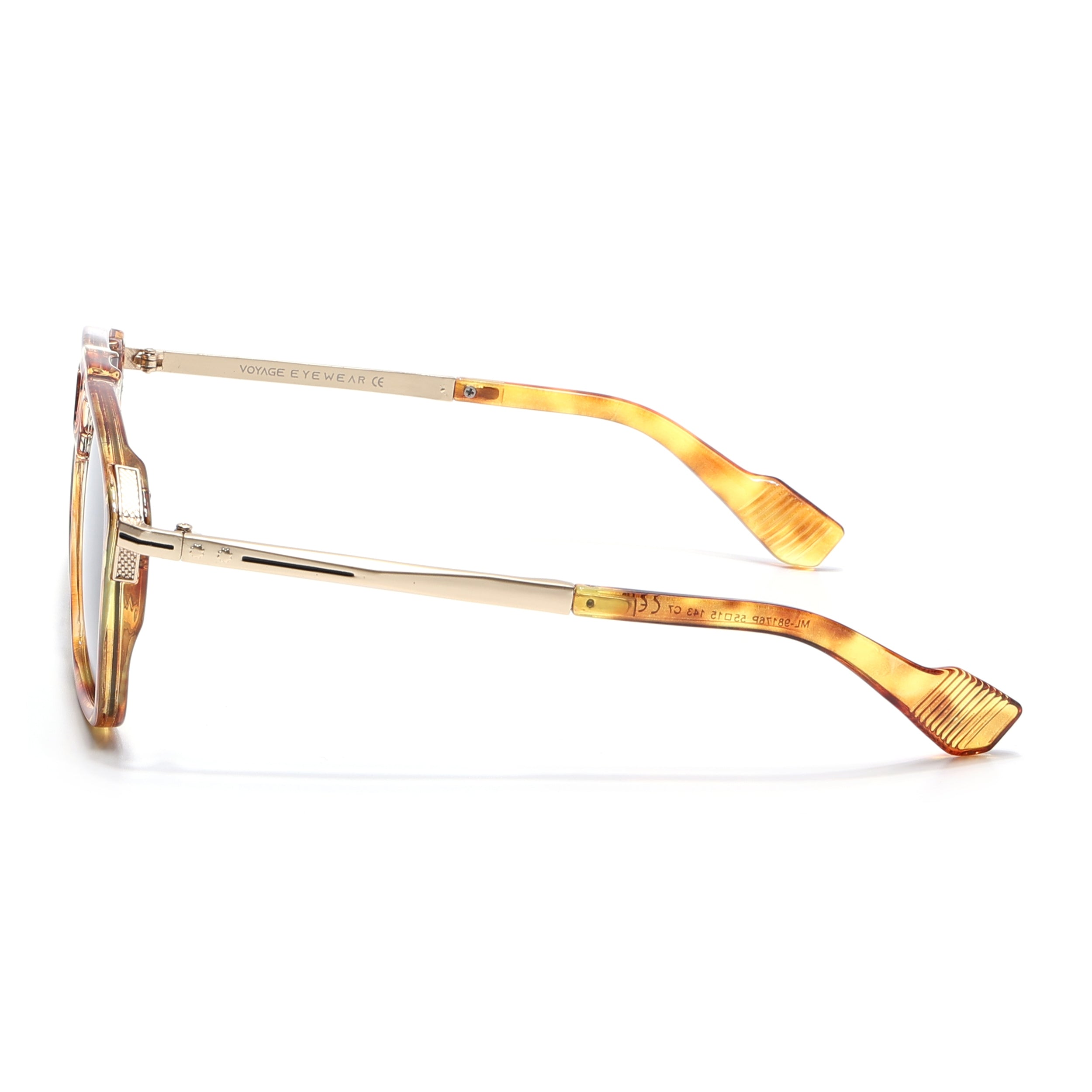 Rebel | Dami Brown Wayfarer Polarized Sunglasses | Green Lens - PMG6631