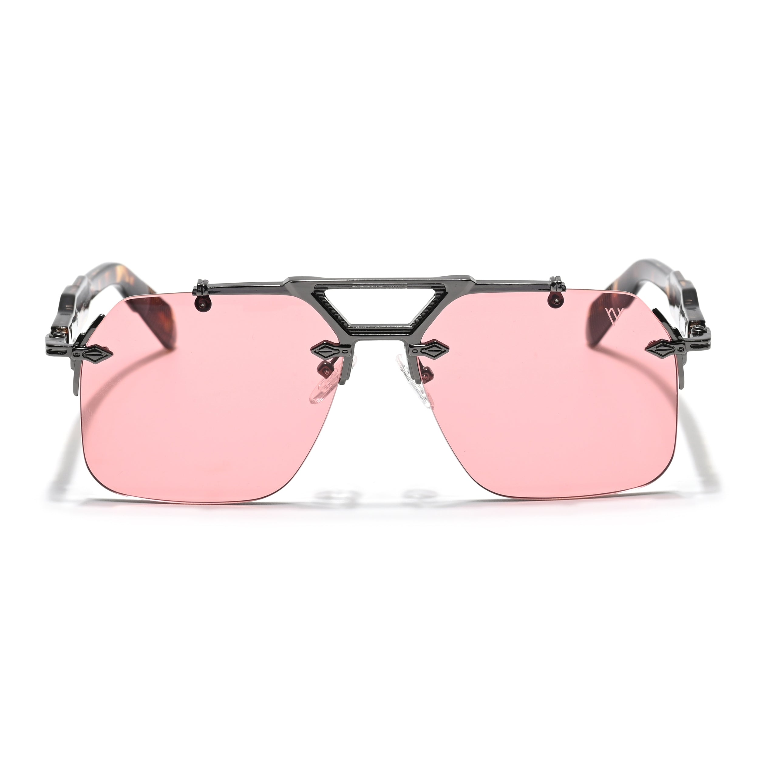 Hawk | Red Wayfarer Sunglasses | Grey Frame - MG5879