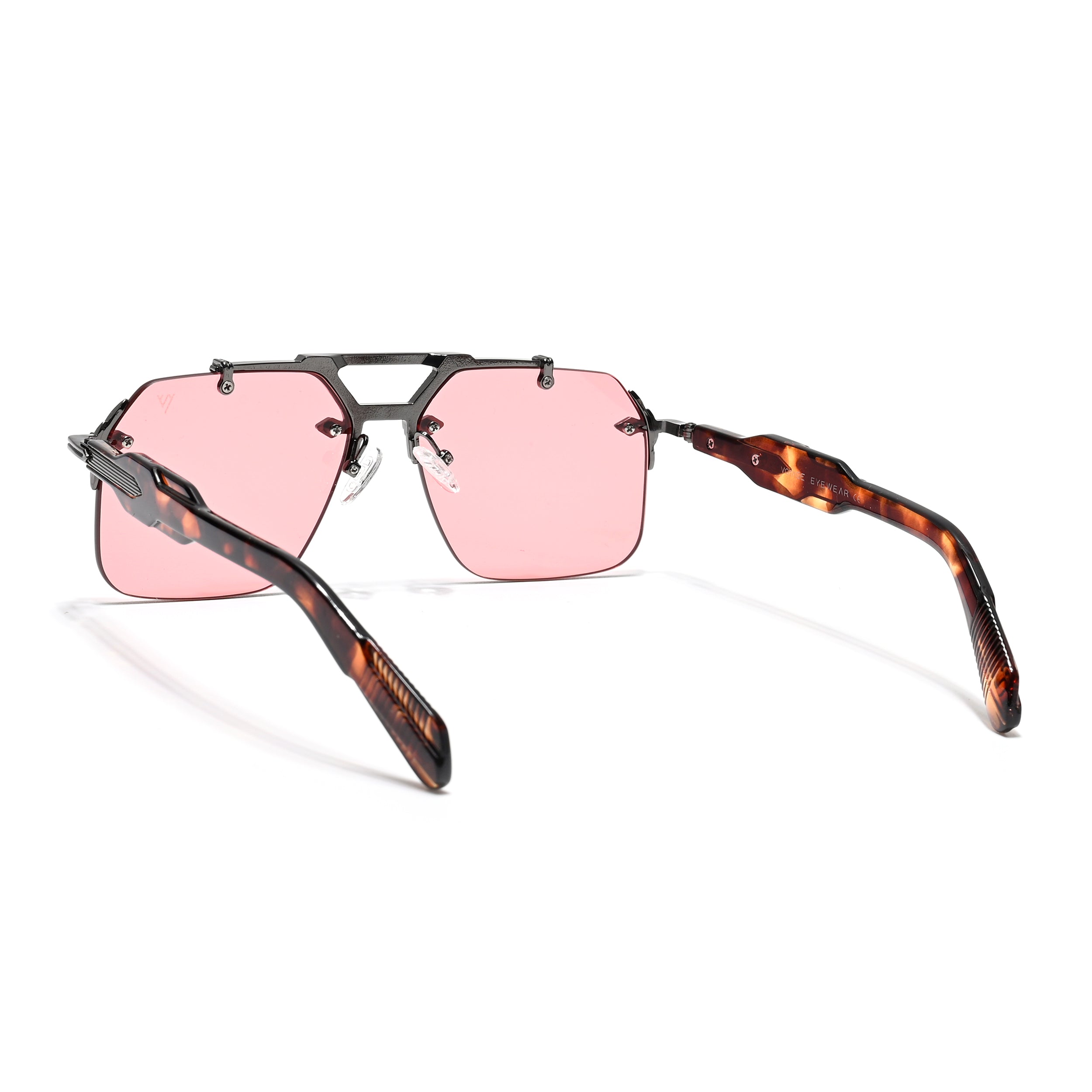 Hawk | Red Wayfarer Sunglasses | Grey Frame - MG5879