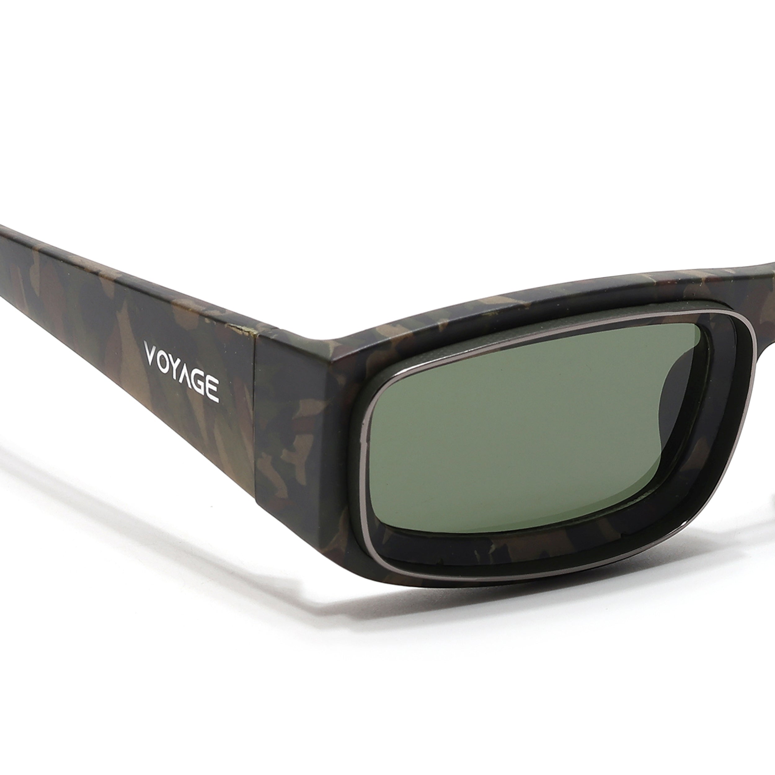 Old Smuggler | Militry Unisex Sunglasses | Green Lens - MG6578