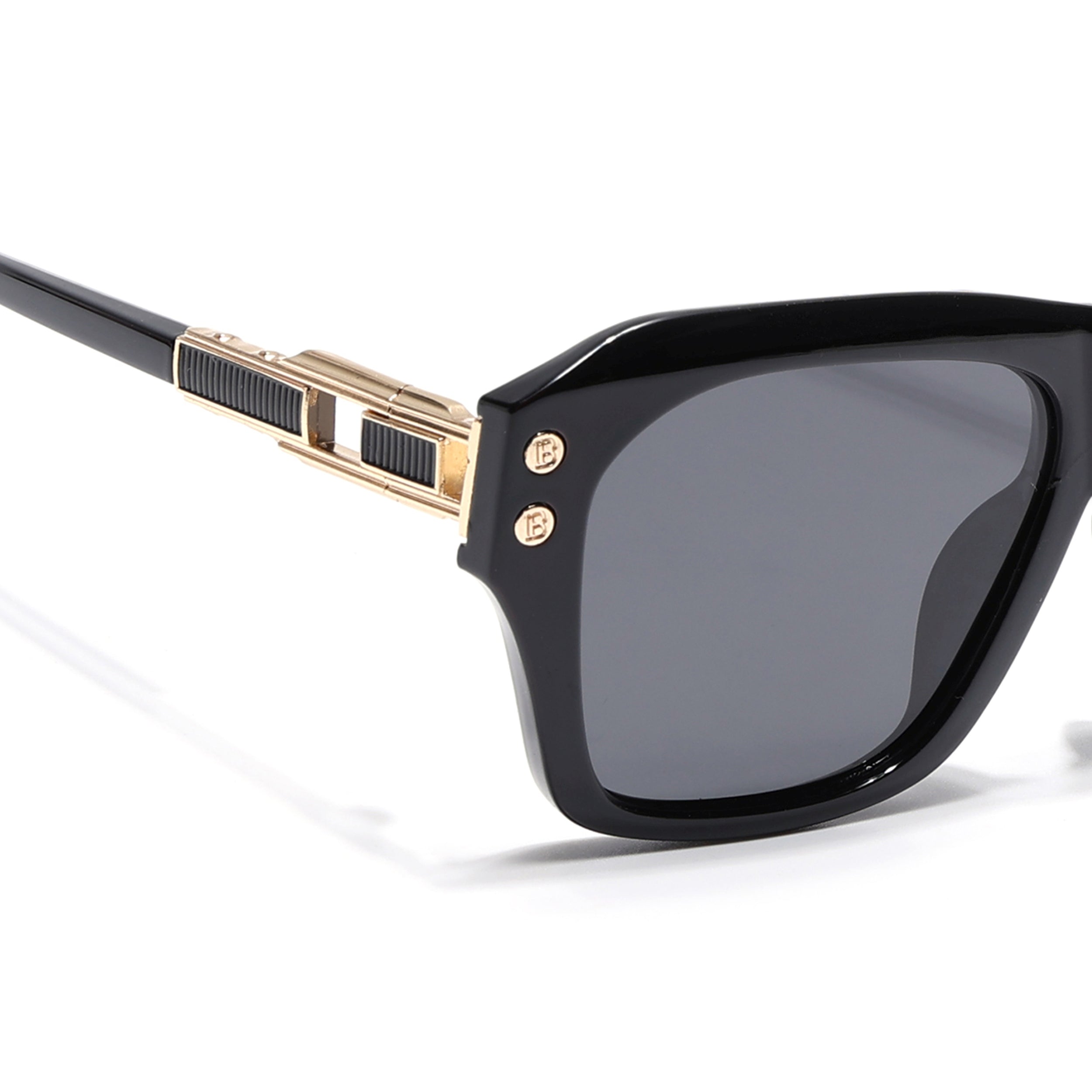 Carbon | Black Wayfarer Polarized Sunglasses | Black Lens - PMG6698