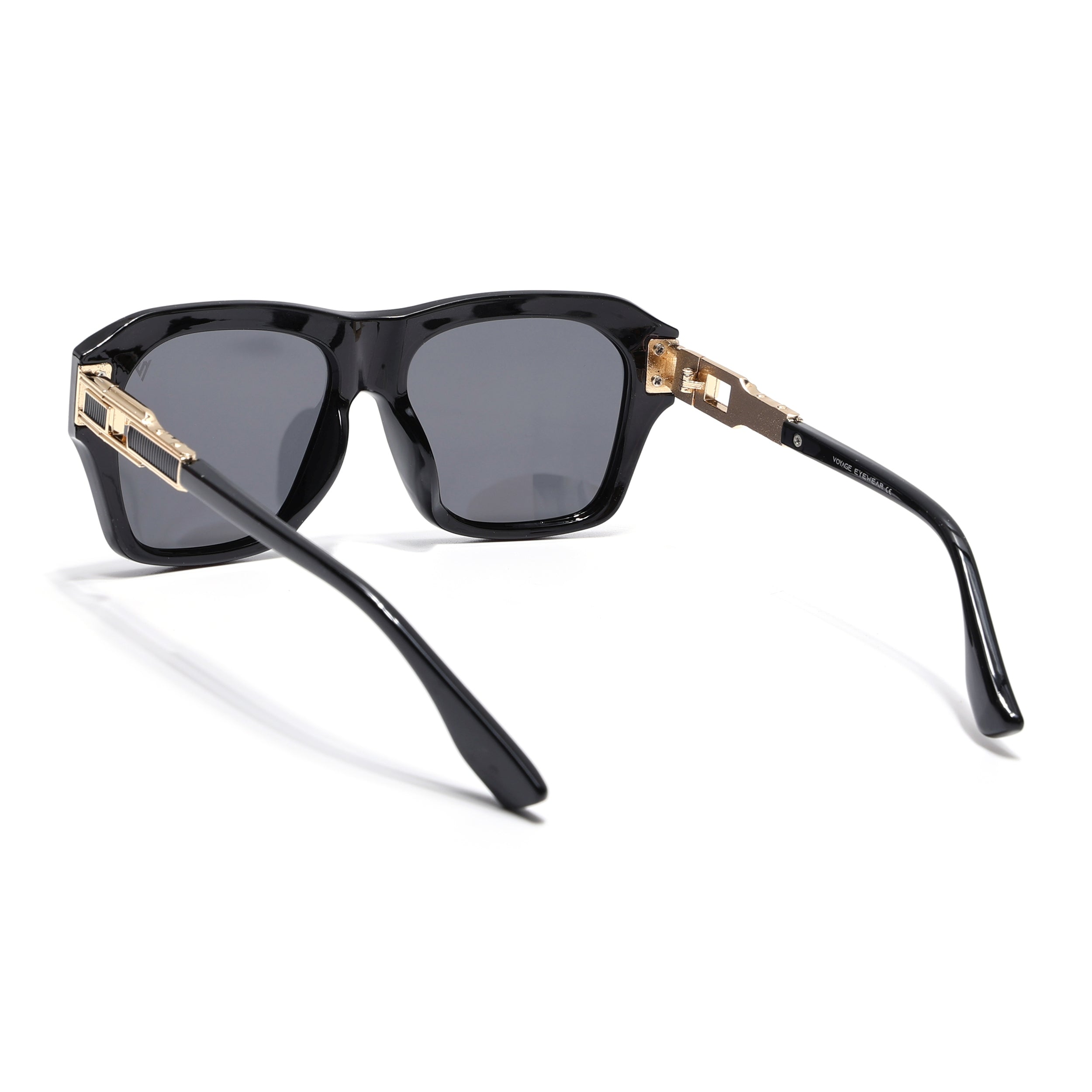 Carbon | Black Wayfarer Polarized Sunglasses | Black Lens - PMG6698