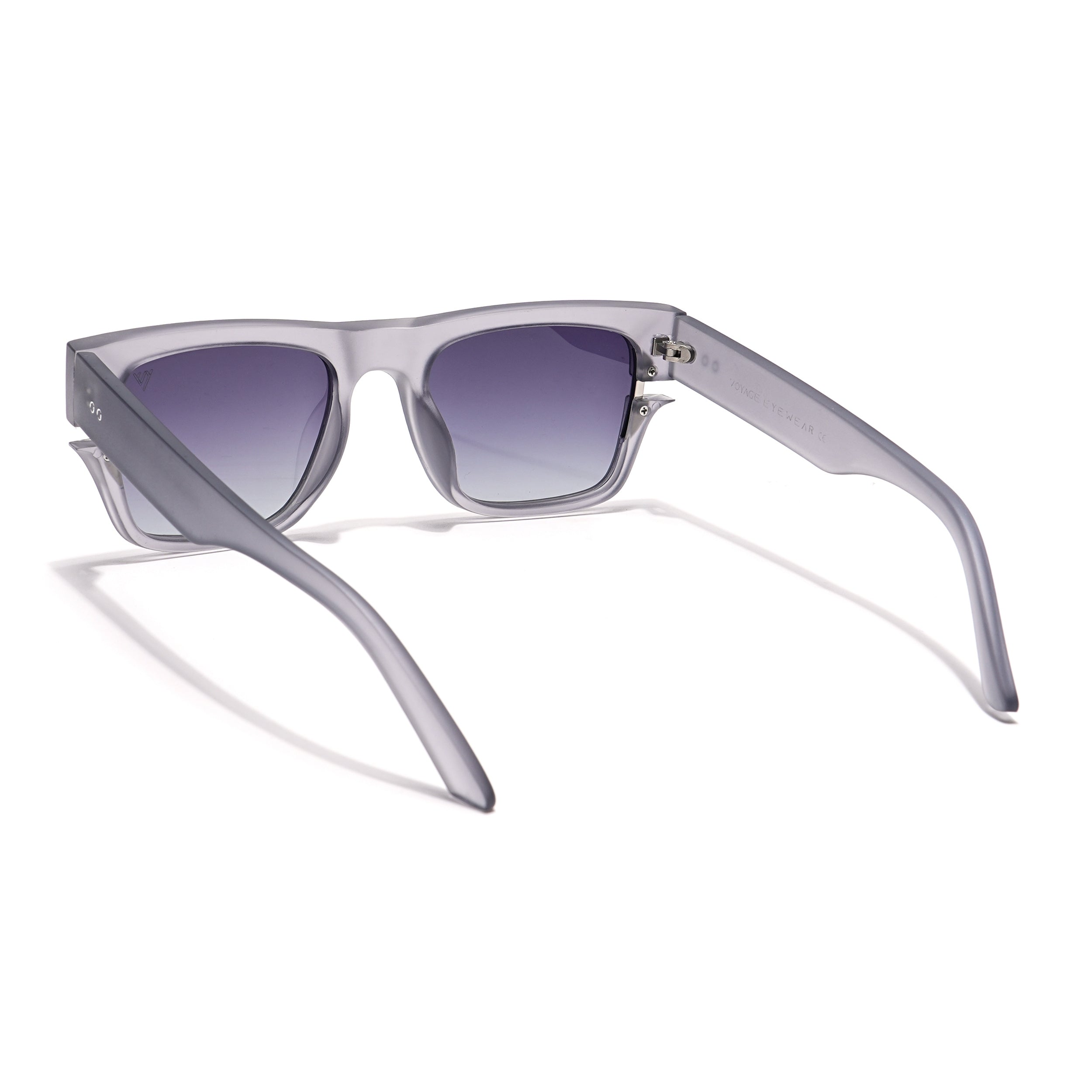 Wayfarer Sunglasses (Grey & Clear Lens | Grey Frame - PMG6046)
