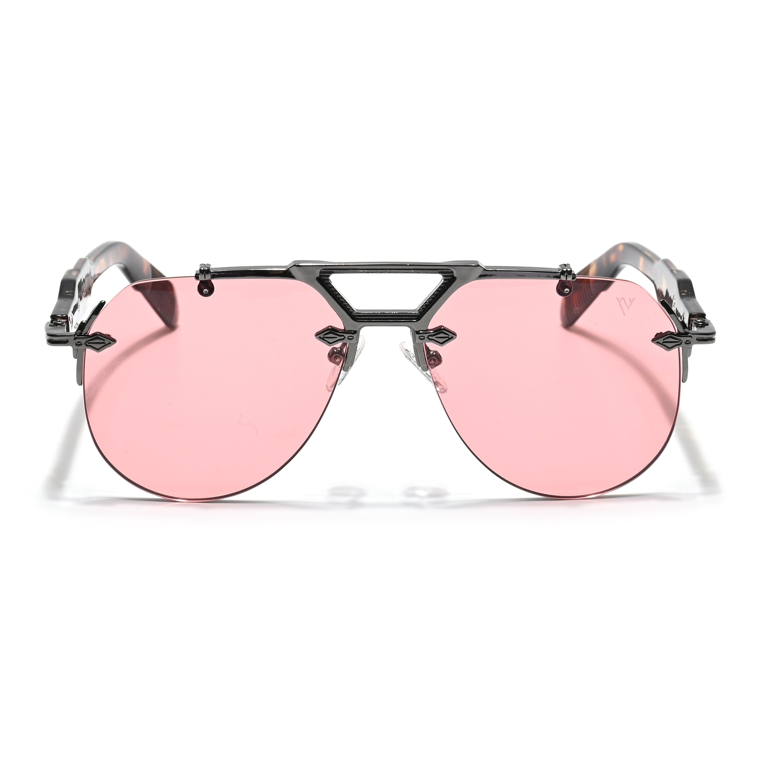Hawk | Red Aviator Sunglasses | Grey Frame - MG5887