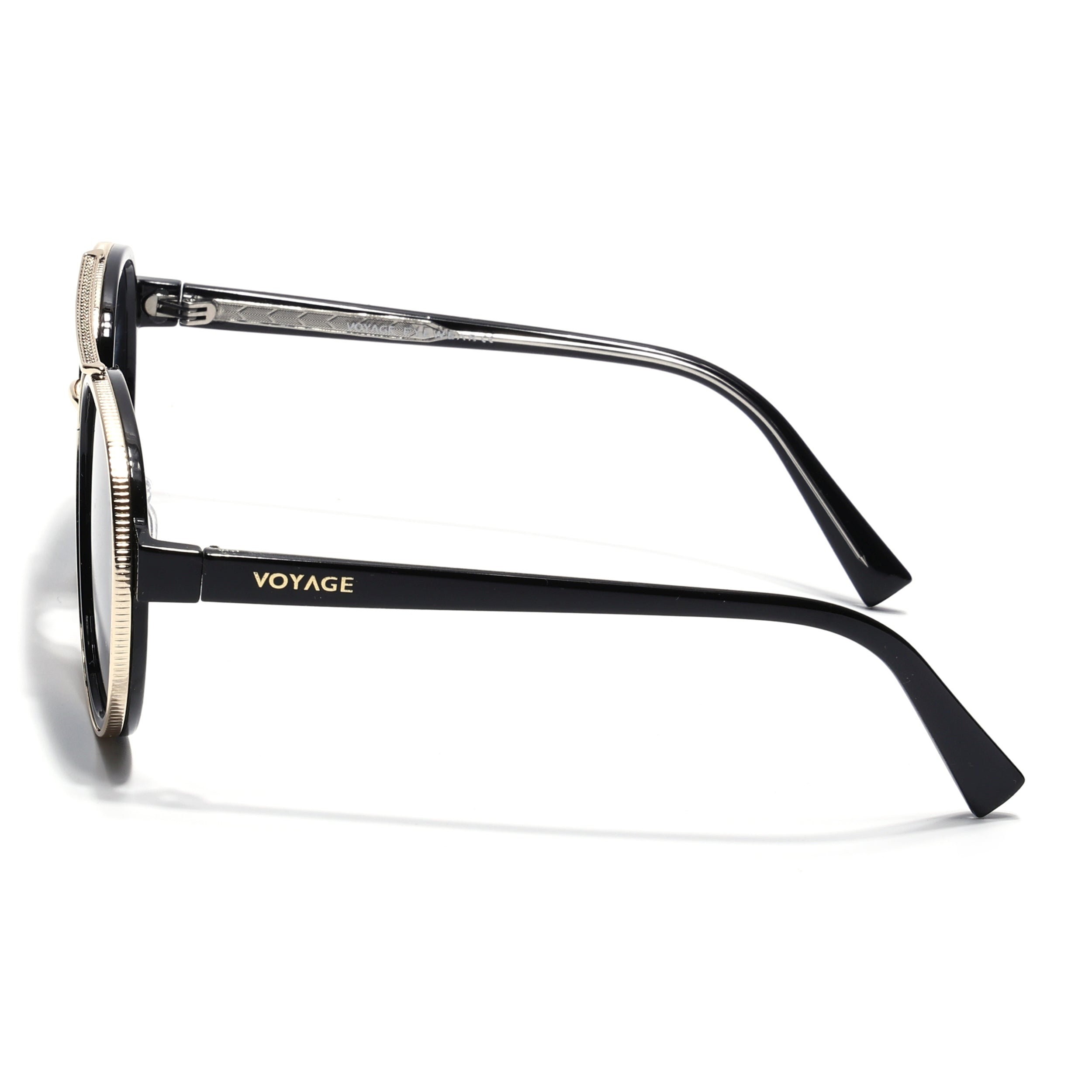 Signature Aviator | Golden & Black Sunglasses | Grey Lens - MG7151