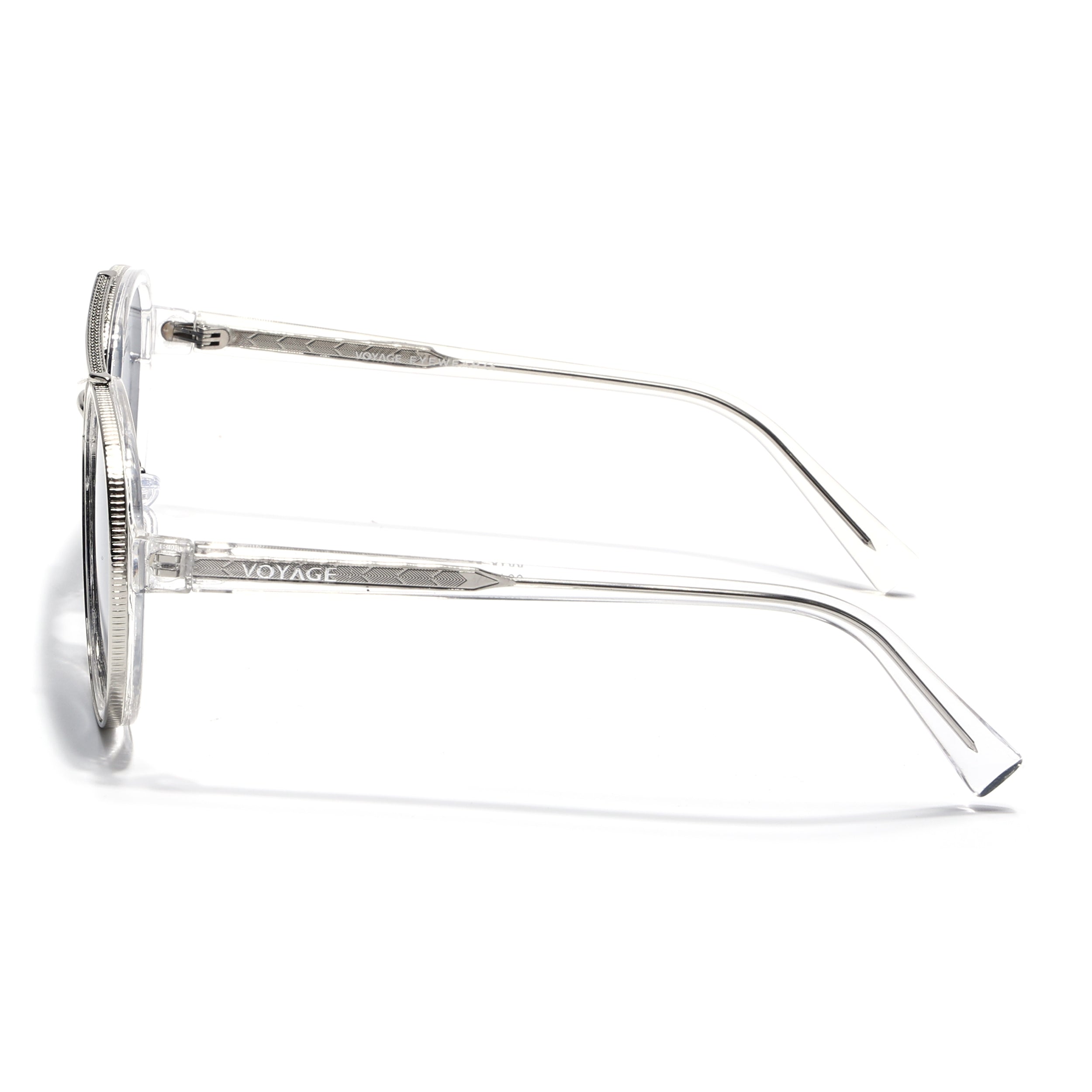 Signature Aviator | Silver & Transparent Sunglasses | Grey Lens - MG7154