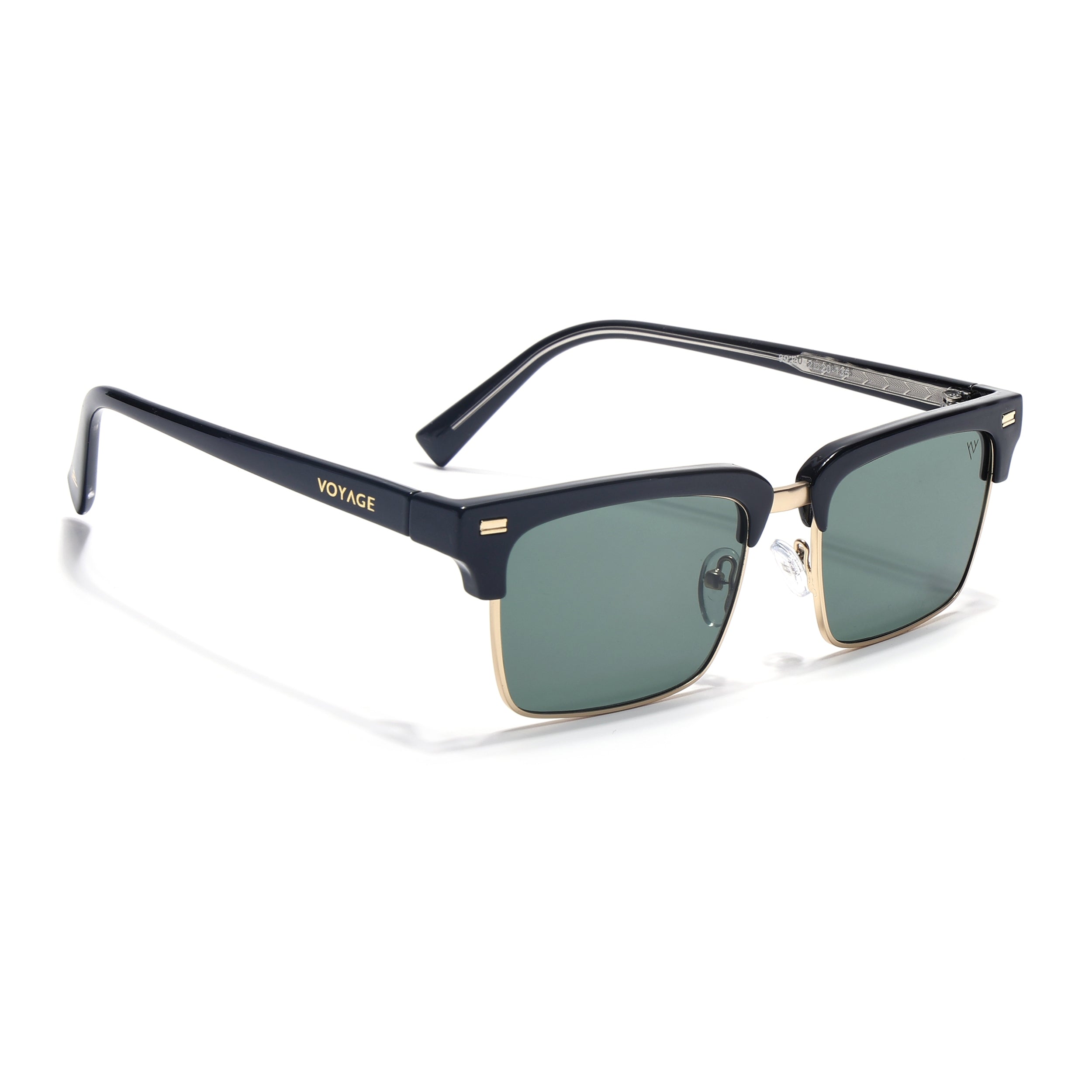 Stark | Golden Clubmaster Sunglasses | Olive Lens | MG7051