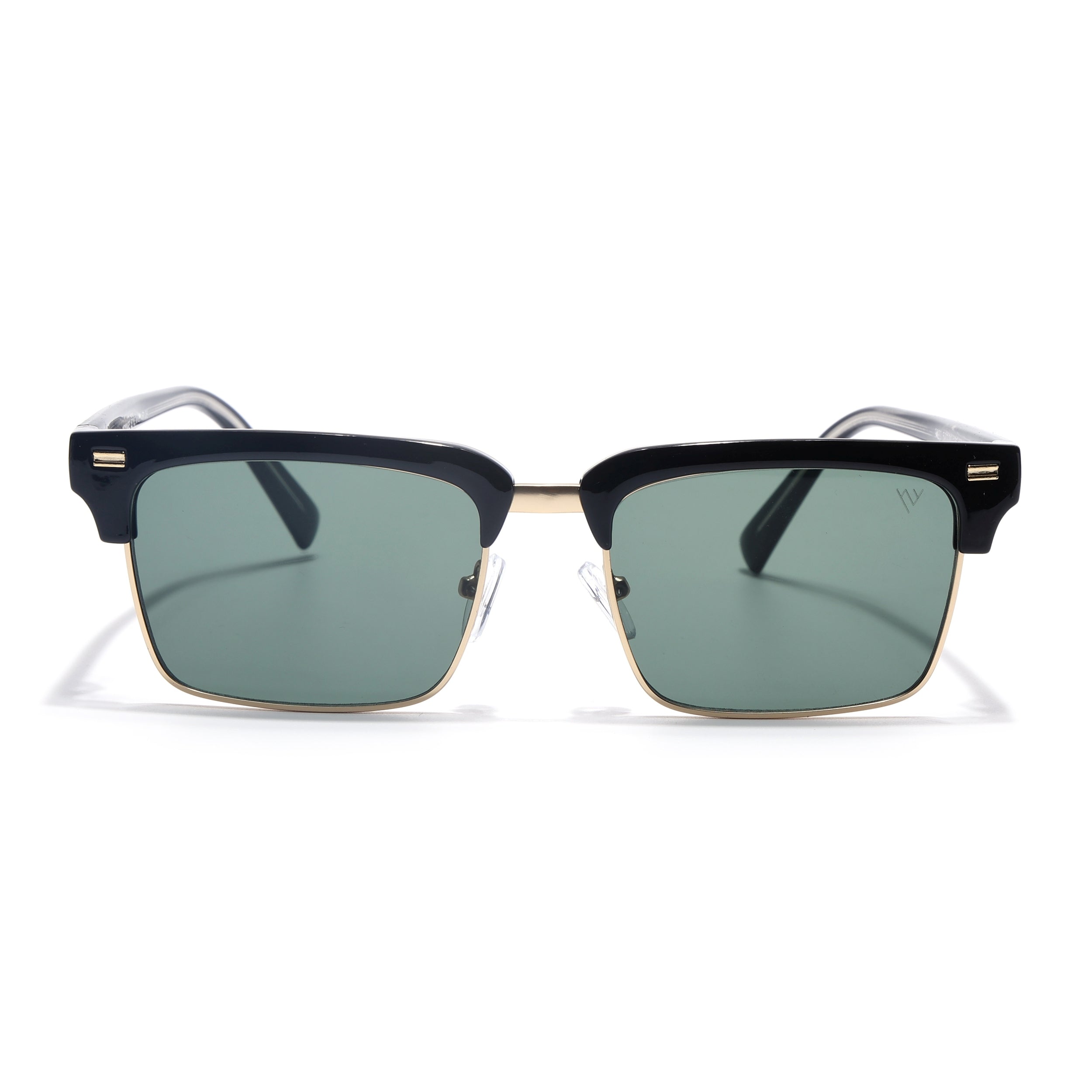 Stark | Golden Clubmaster Sunglasses | Olive Lens | MG7051