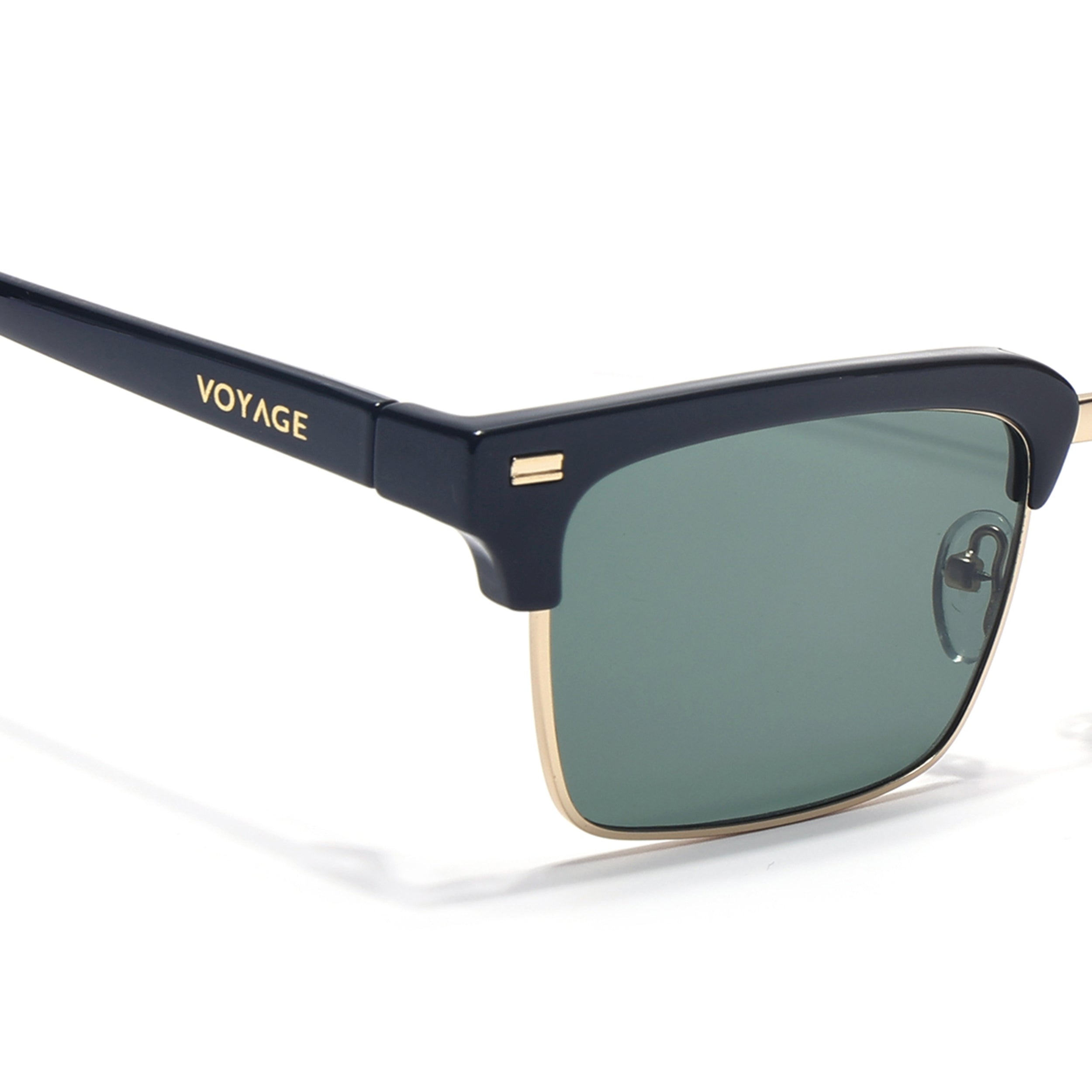 Stark | Golden Clubmaster Sunglasses | Olive Lens | MG7051