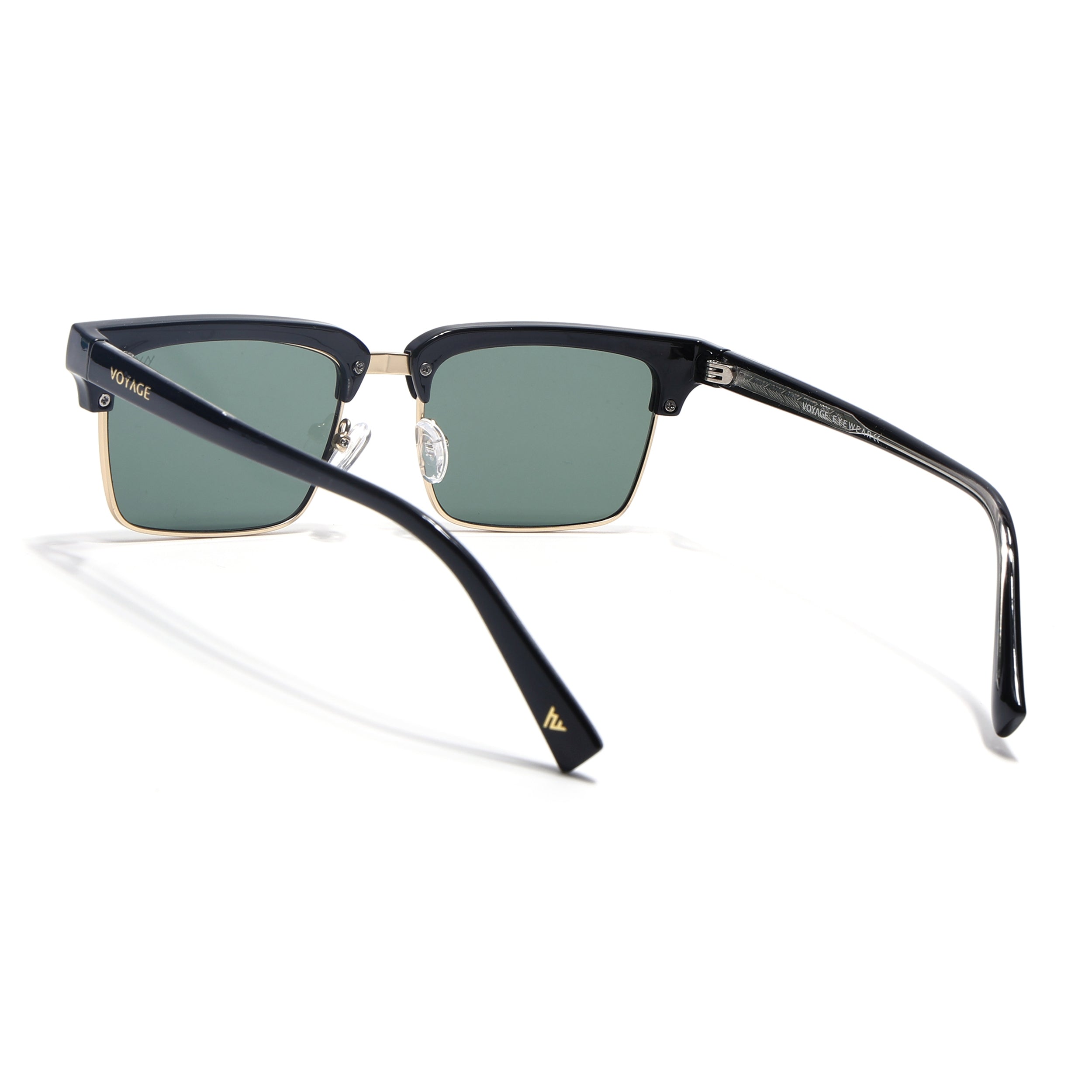 Stark | Golden Clubmaster Sunglasses | Olive Lens | MG7051