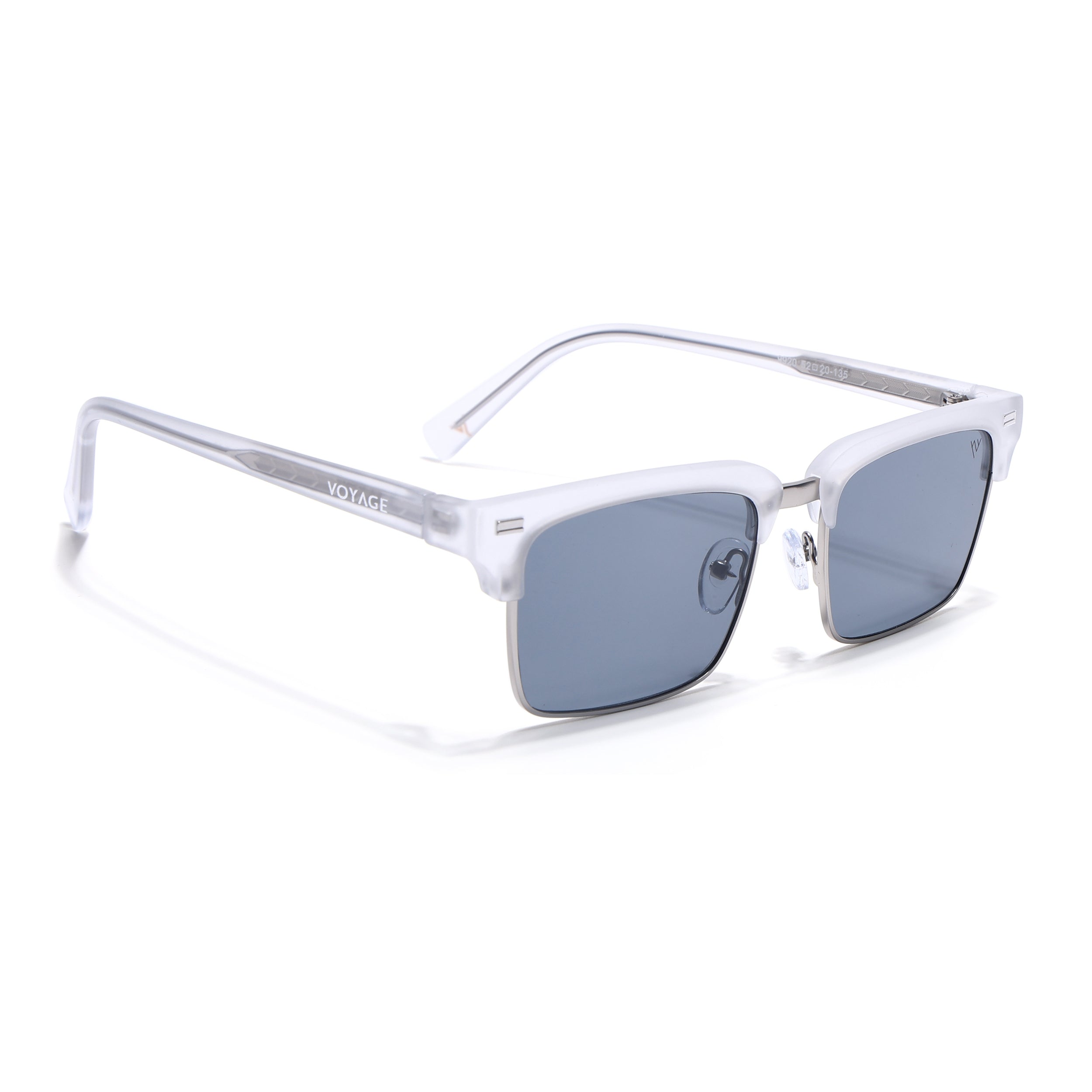 Stark | Silver Clubmaster Sunglasses | Grey Lens | MG7052