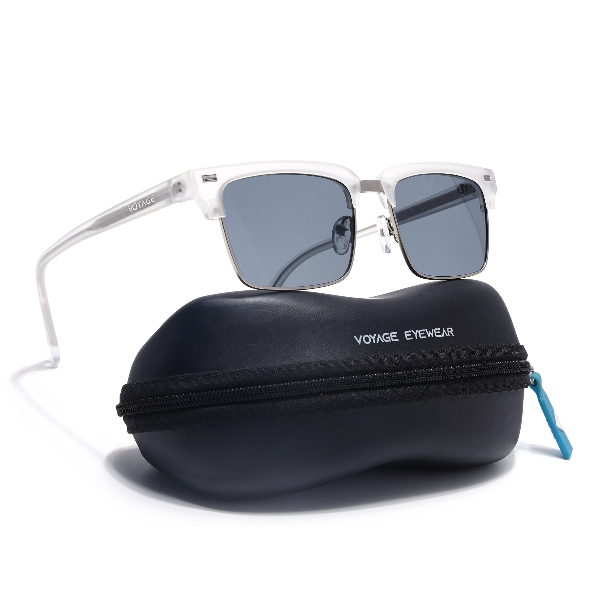 Stark | Silver Clubmaster Sunglasses | Grey Lens | MG7052