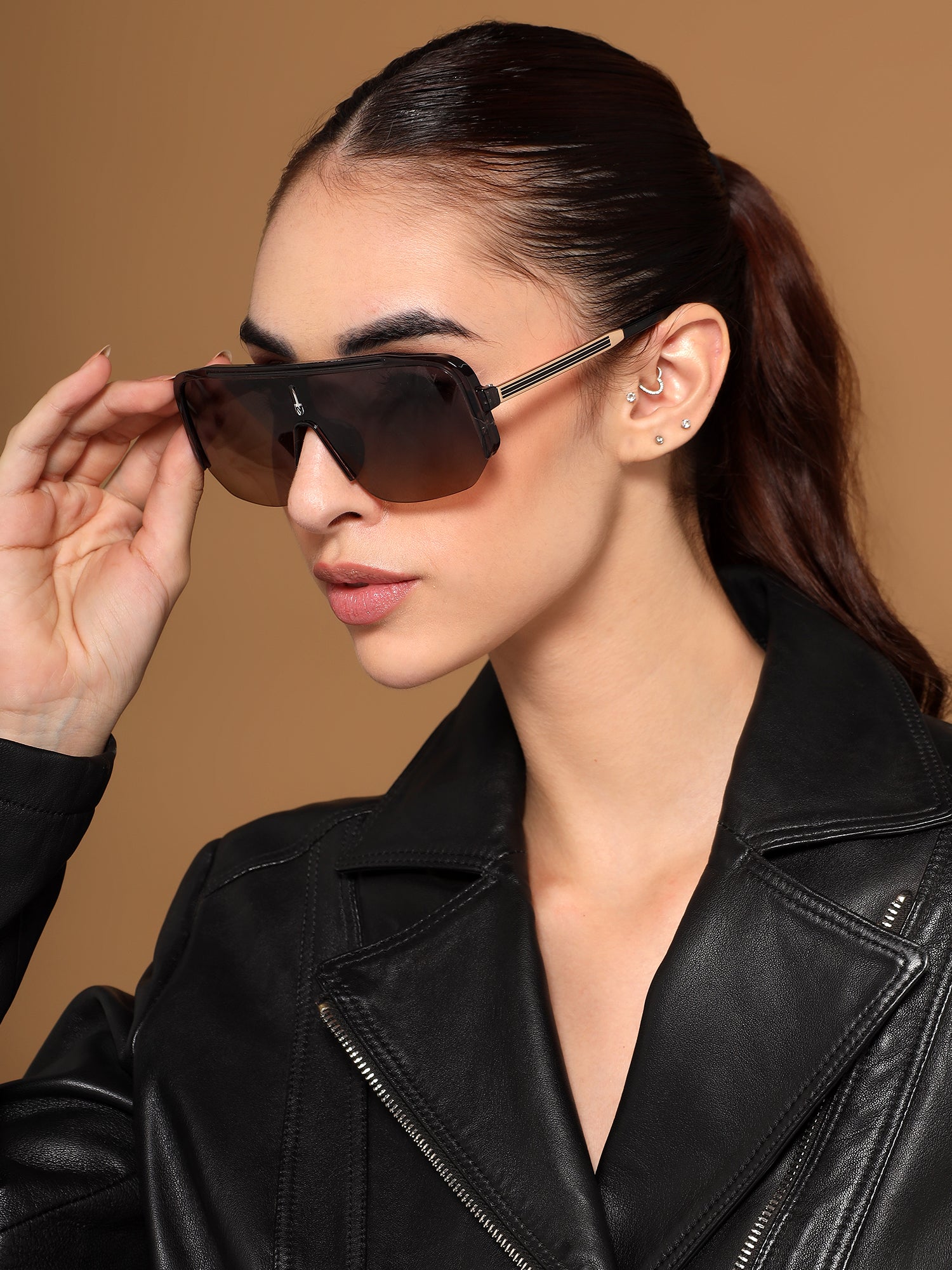 Knox | Grey Wayfarer Sunglasses | Grey & Brown Lens - MG7323