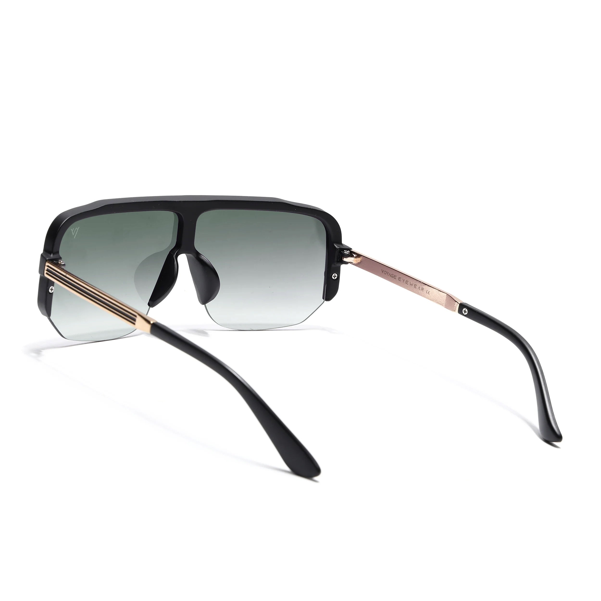 Knox | Matt Black Wayfarer Sunglasses | Olive & Clear Lens - MG7325