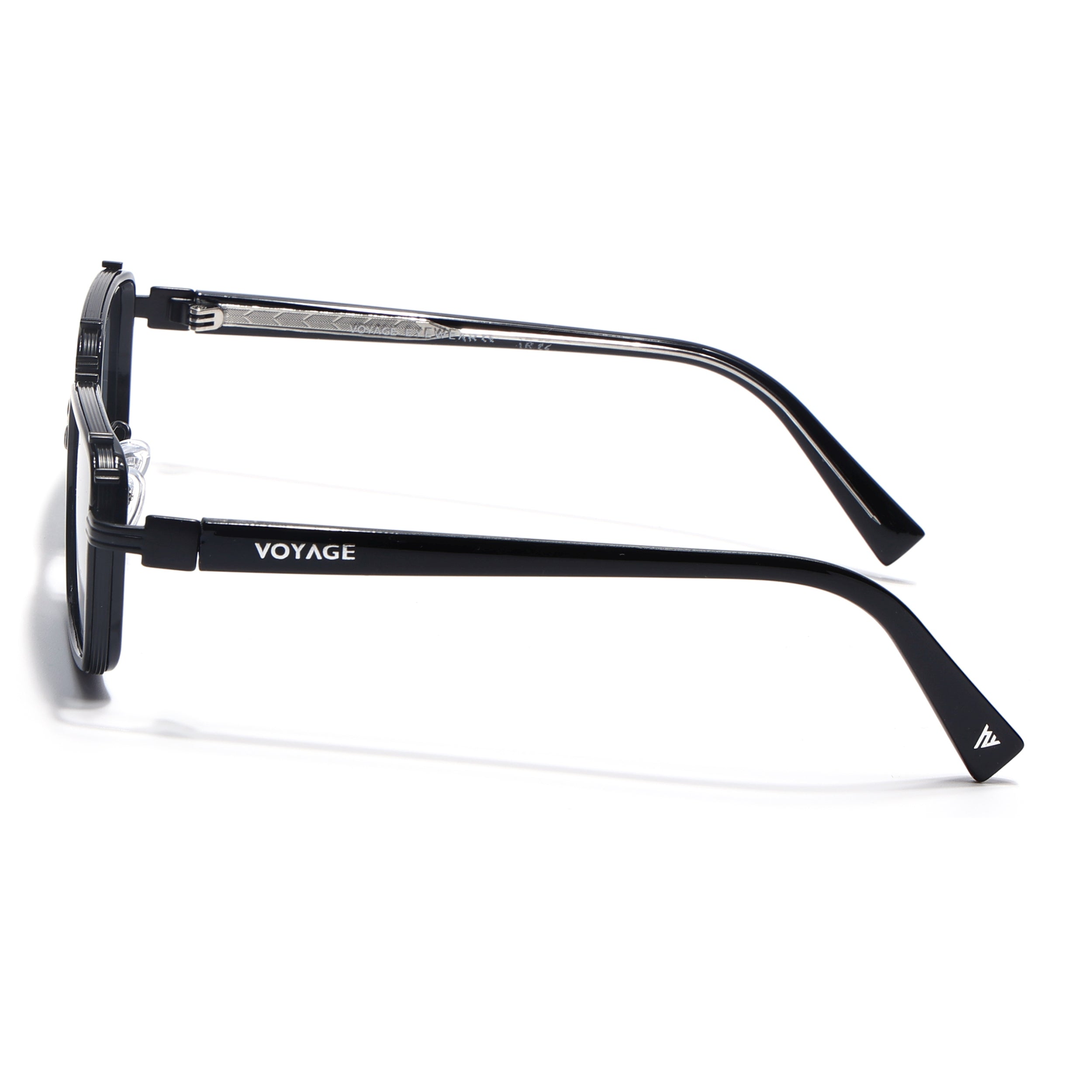 Square Sunglasses for Men & Women (Grey Lens | Black Frame - MG7053)