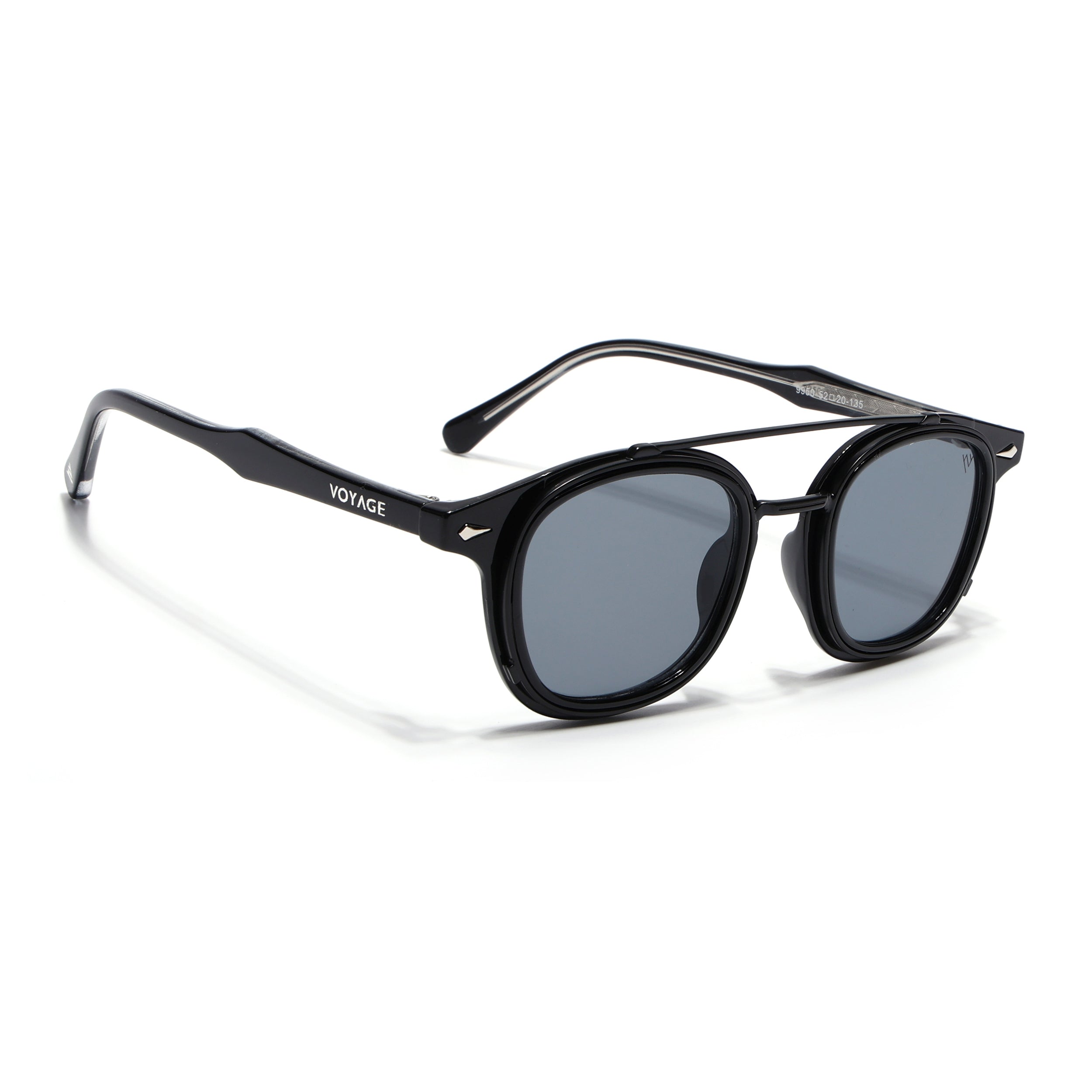 Milano | Black Wayfarer Sunglasses | Grey Lens - MG7105