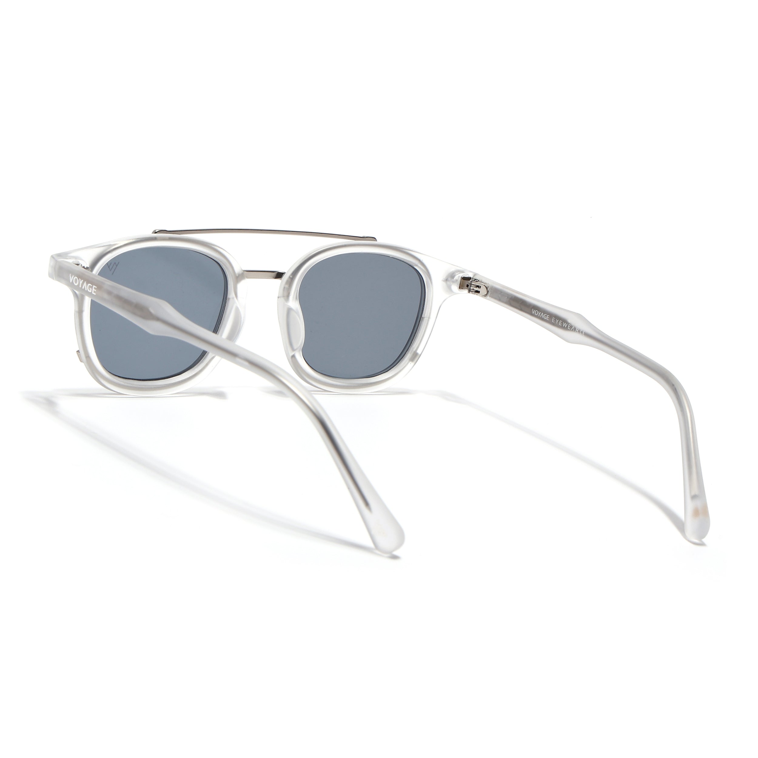 Milano | Silver & Matt Grey Wayfarer Sunglasses | Grey Lens - MG7107