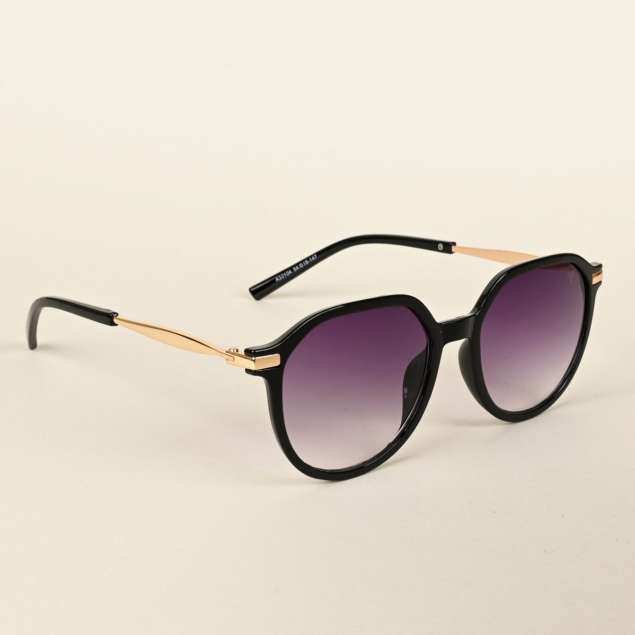 Voyage Purple & Clear Round Sunglasses for Women (A30104MG4240)