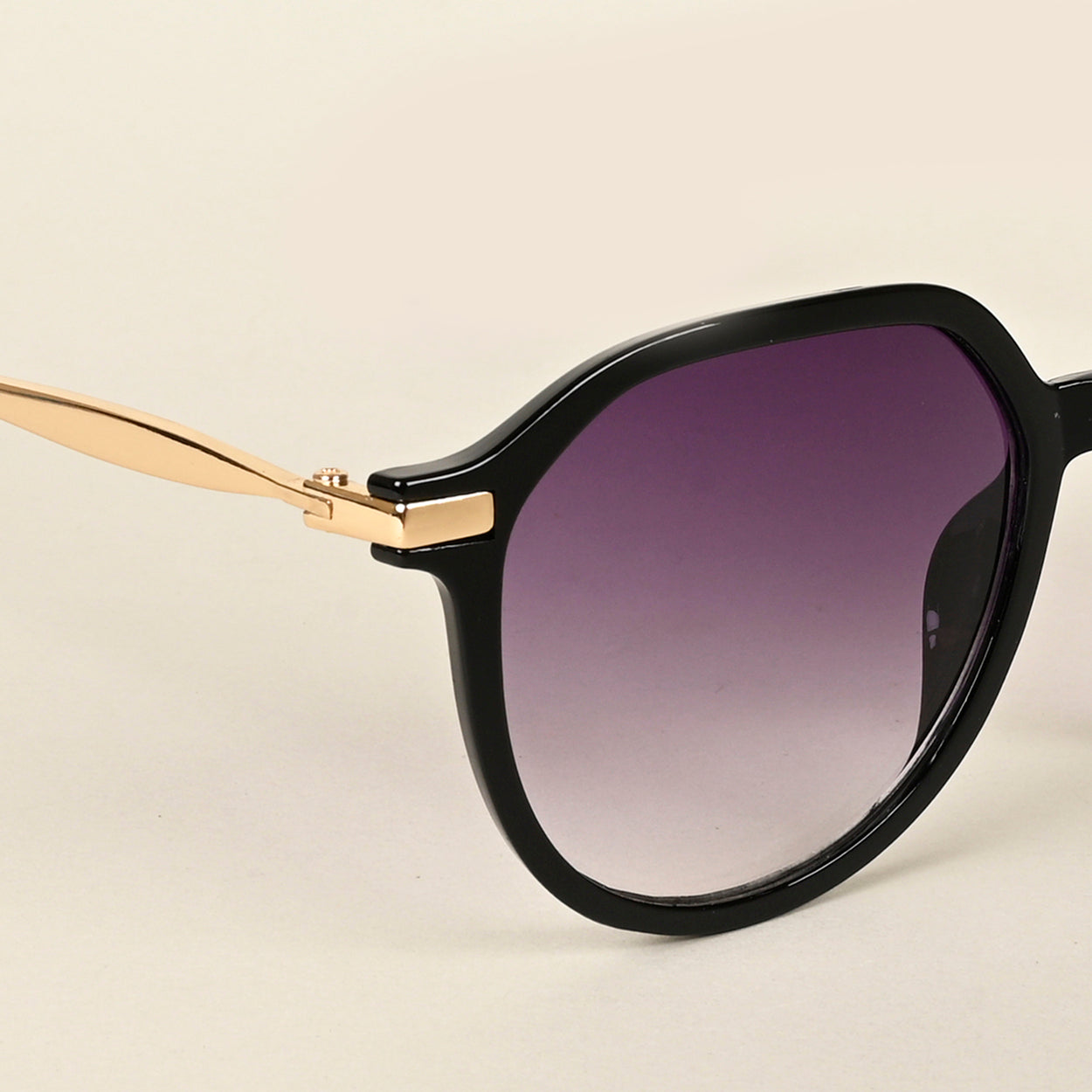 Voyage Purple & Clear Round Sunglasses for Women (A30104MG4240)