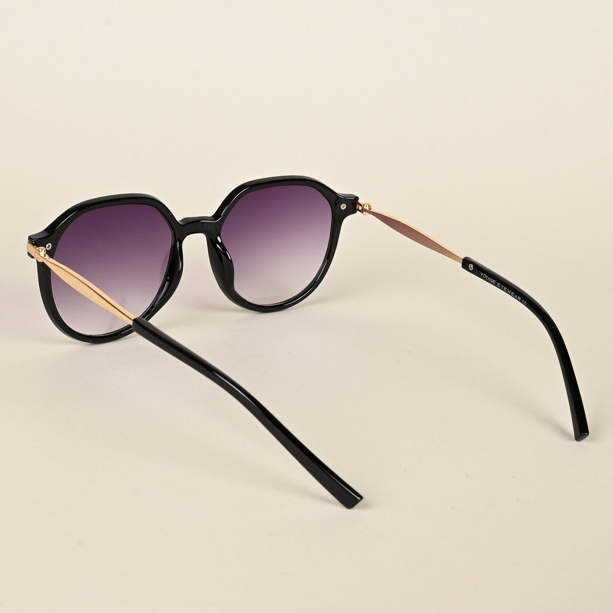 Voyage Purple & Clear Round Sunglasses for Women (A30104MG4240)