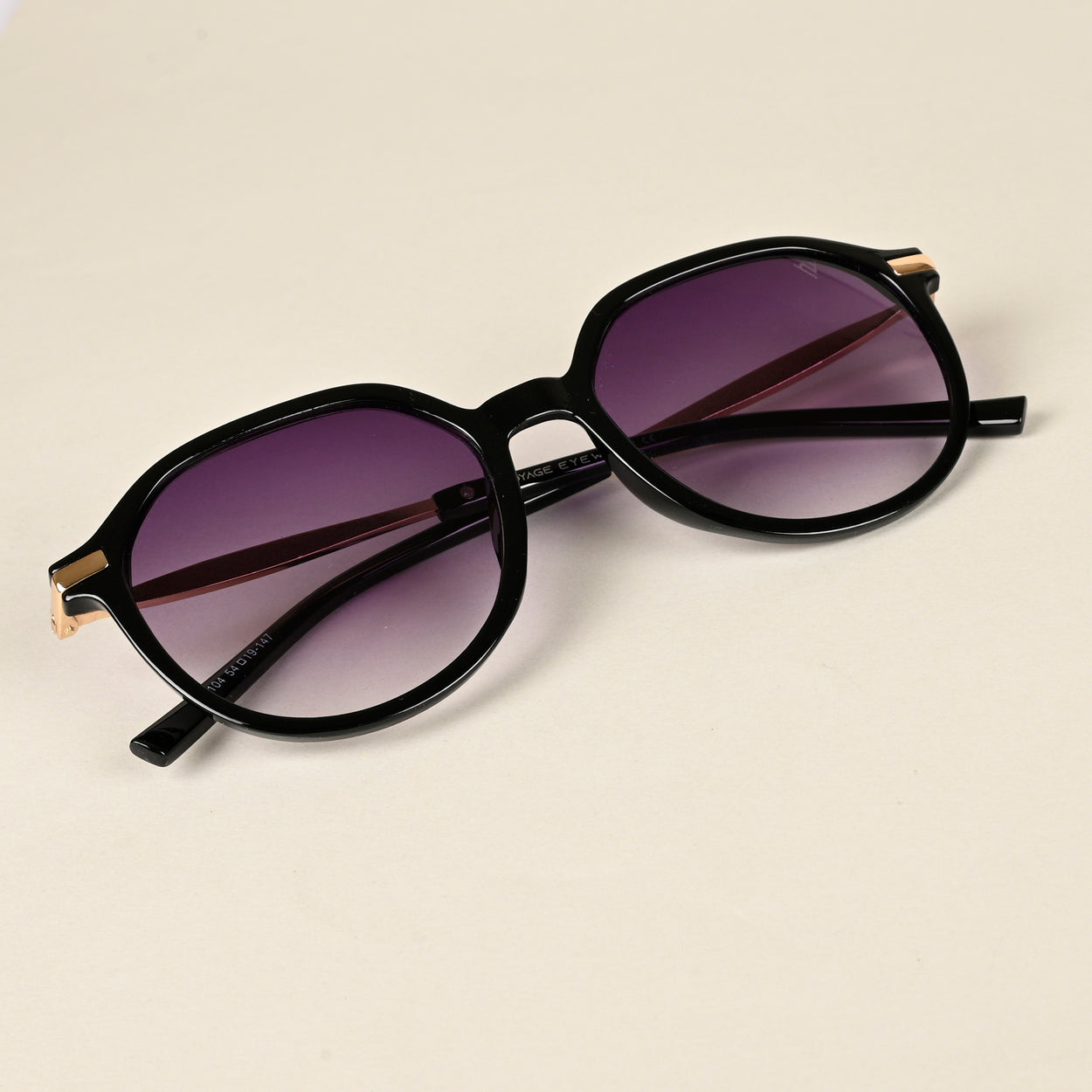 Voyage Purple & Clear Round Sunglasses for Women (A30104MG4240)