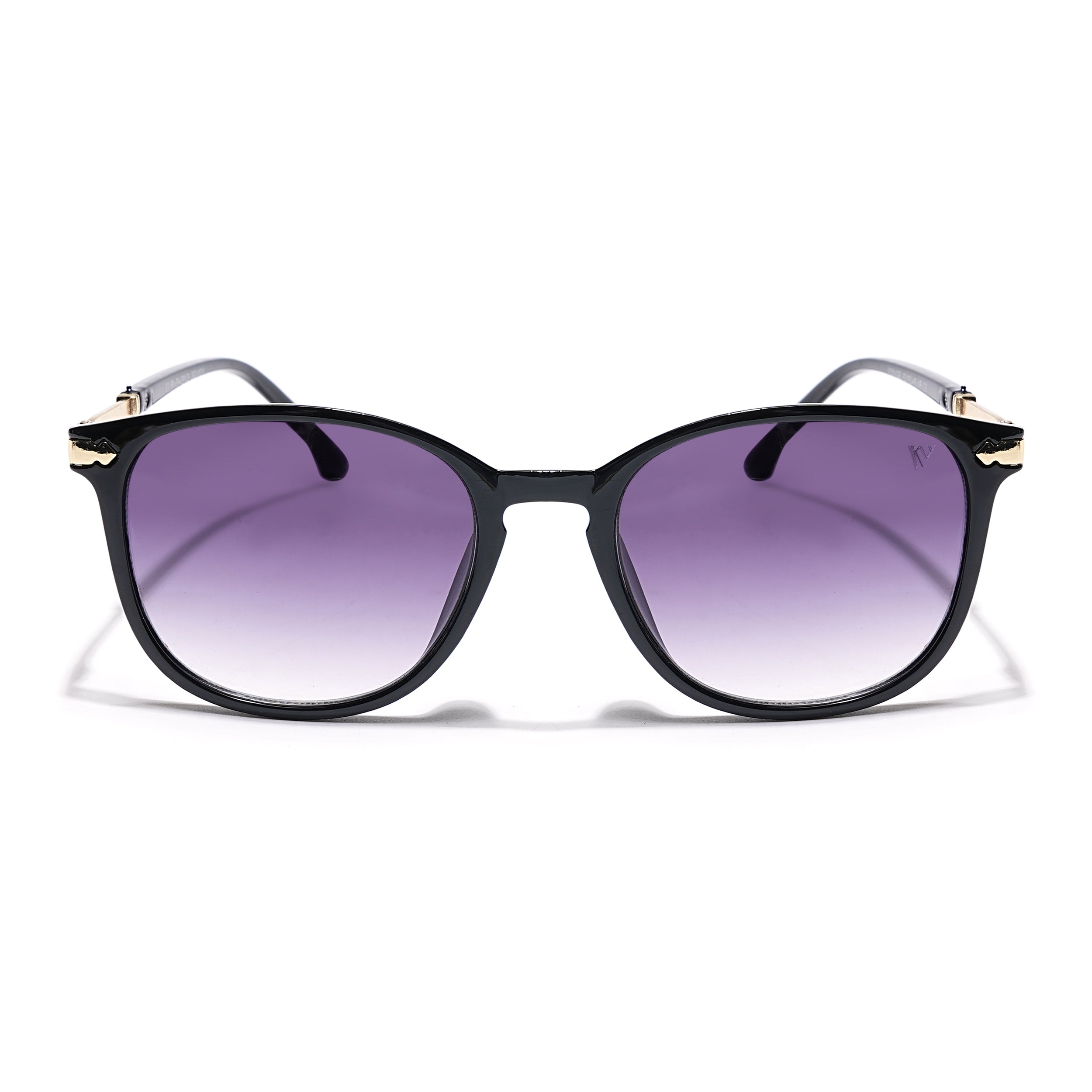 Lyra | Square Sunglasses (Grey & Clear Lens | Black Frame - MG3184)