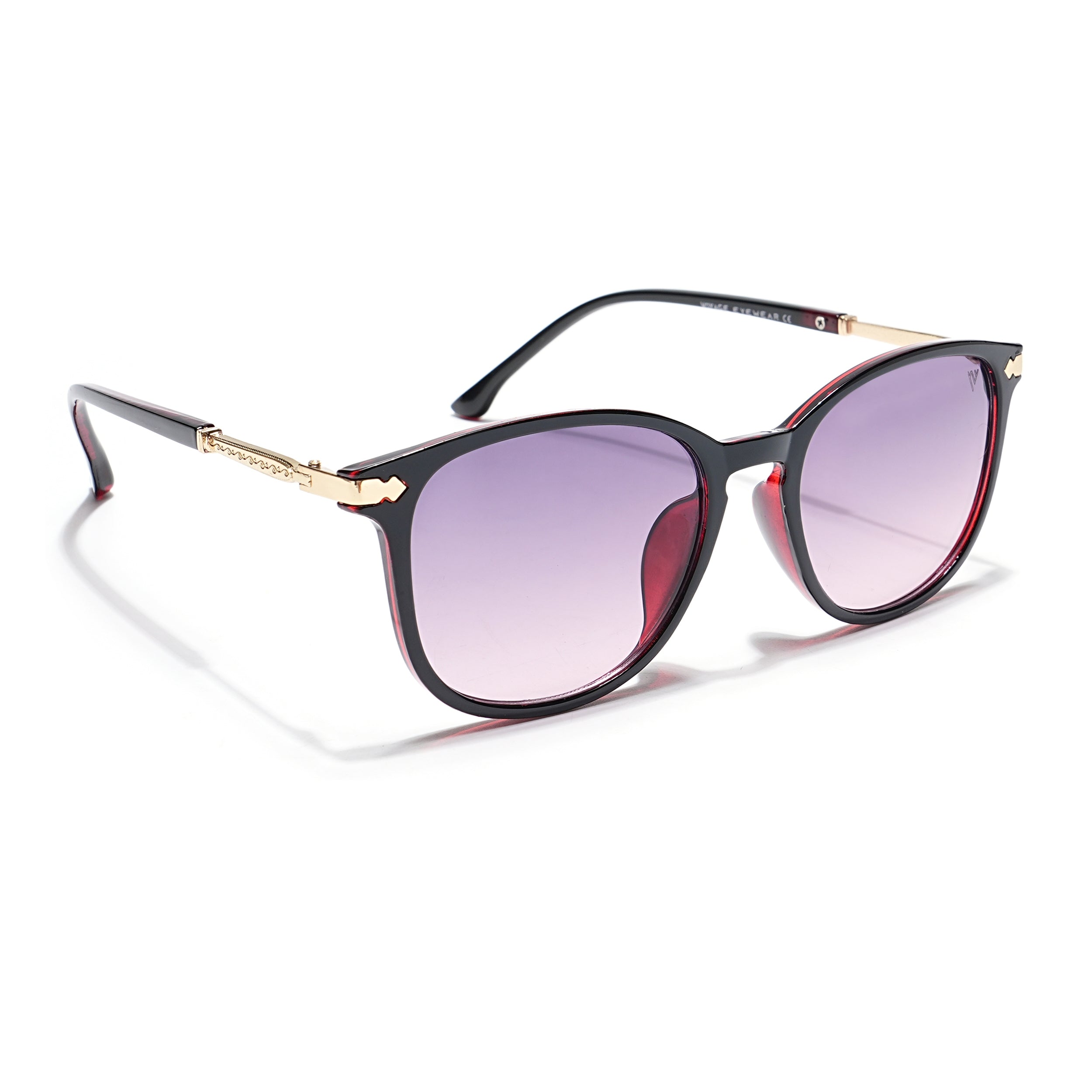 Lyra | Square Sunglasses (Grey Lens | Dark Brown Frame - MG3185)