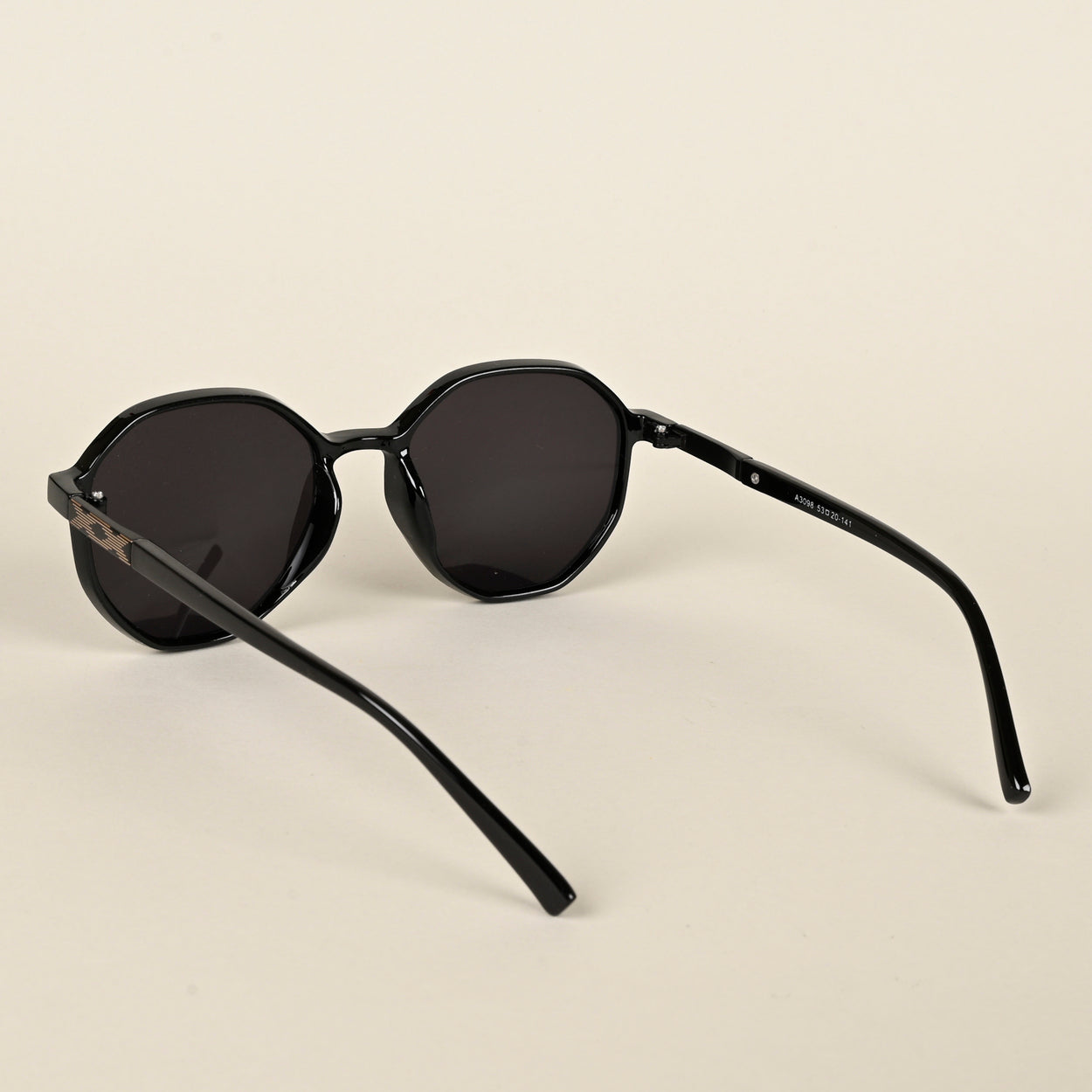 Voyage Black Geometric Sunglasses for Women (A3098MG4246)