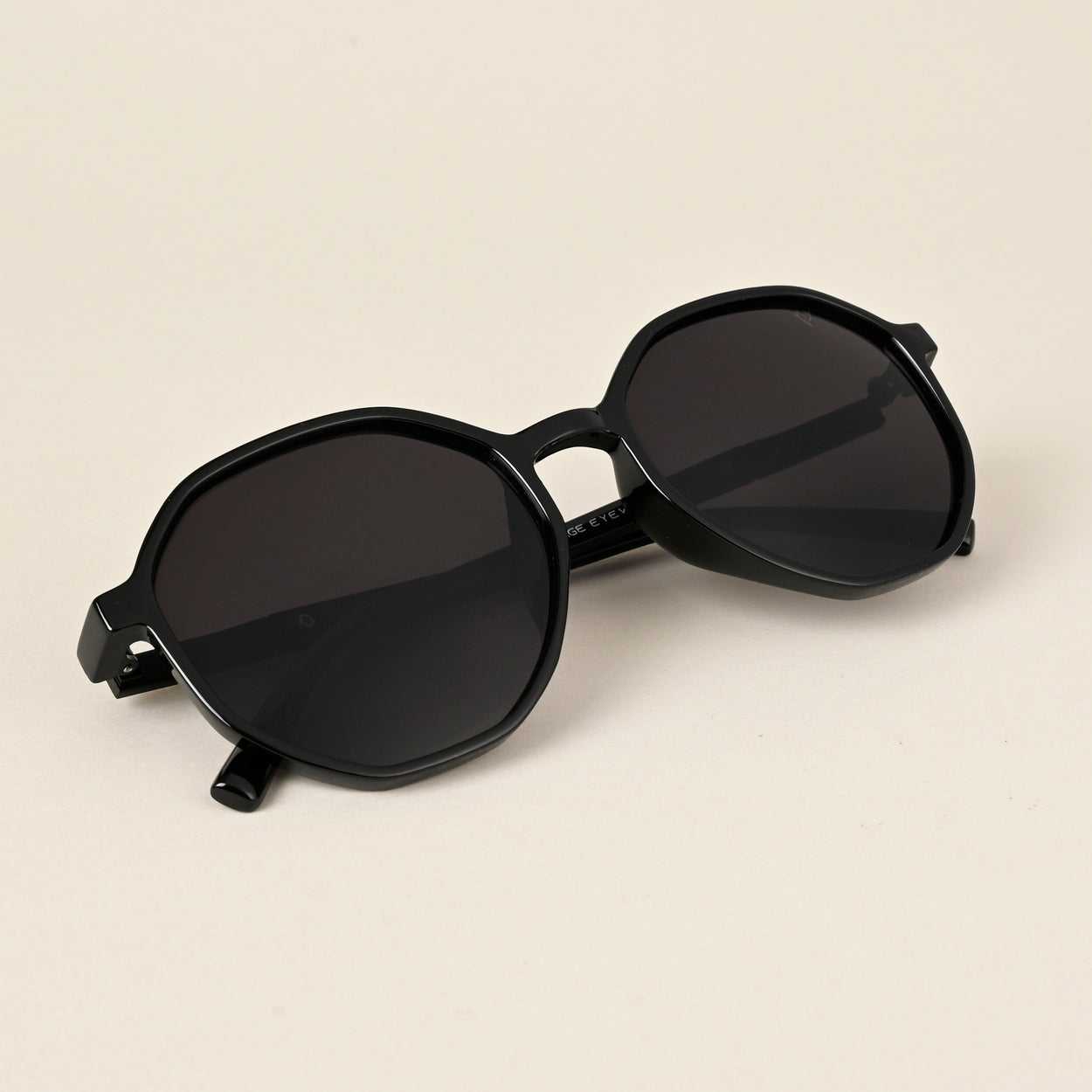 Voyage Black Geometric Sunglasses for Women (A3098MG4246)